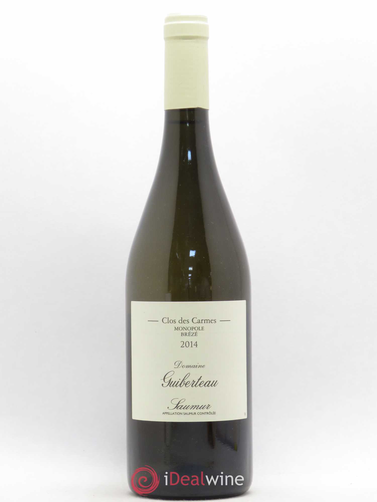 Saumur Brézé Clos des Carmes Domaine Guiberteau 2014 - Lot de 1 bouteille - 0