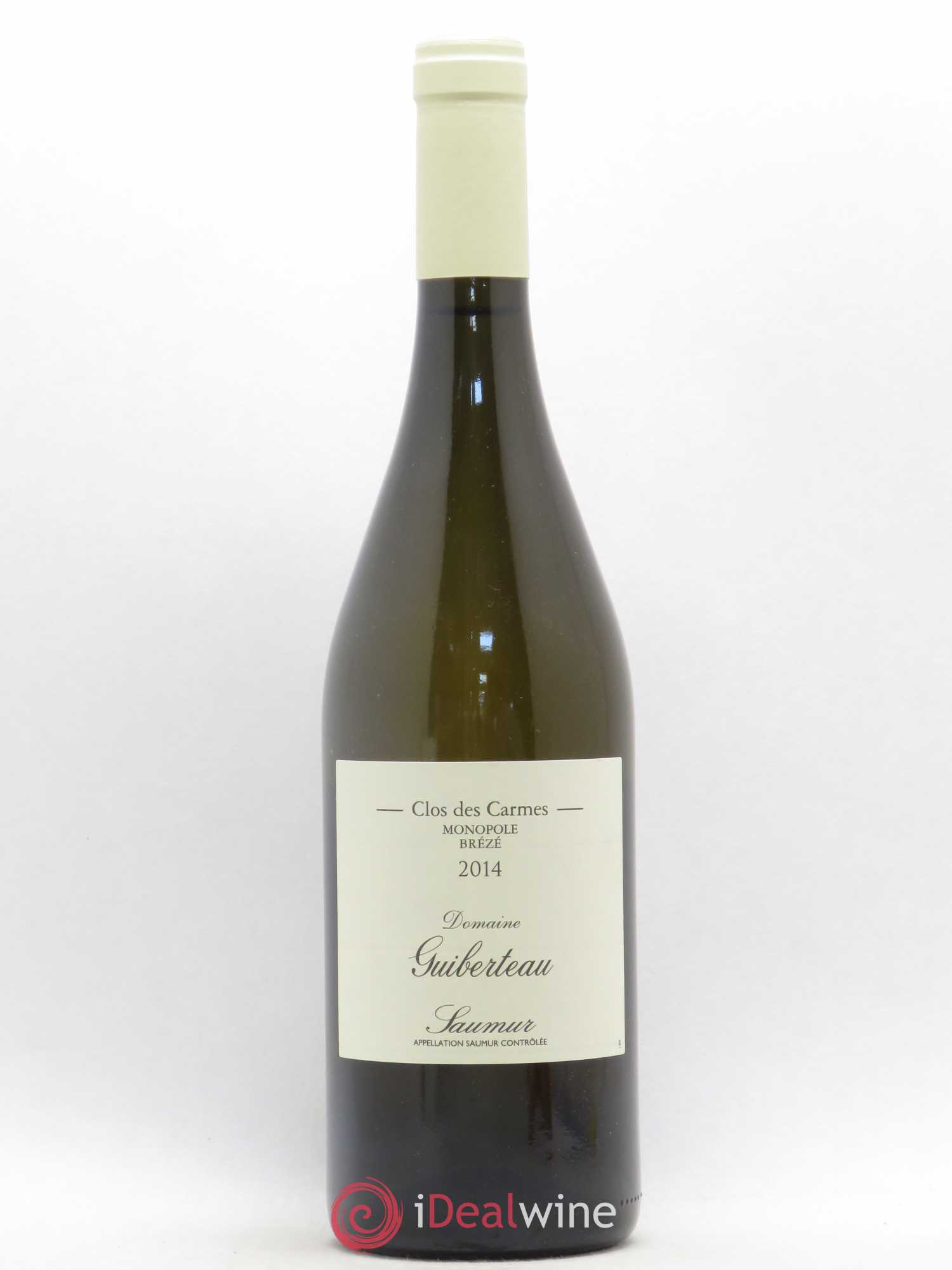 Saumur Brézé Clos des Carmes Domaine Guiberteau 2014 - Lot de 1 bouteille - 0