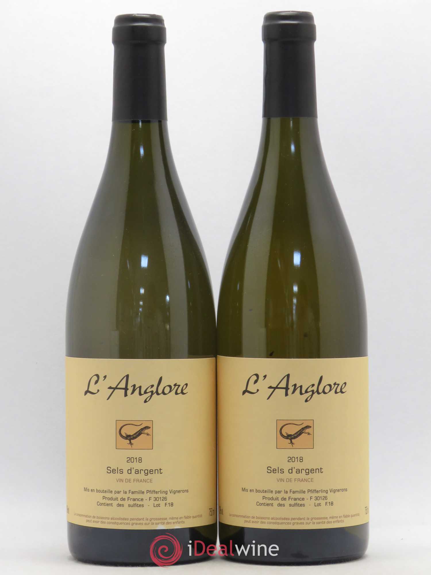 Vin de France Sels d'argent L'Anglore 2018 - Lot de 2 bouteilles - 0