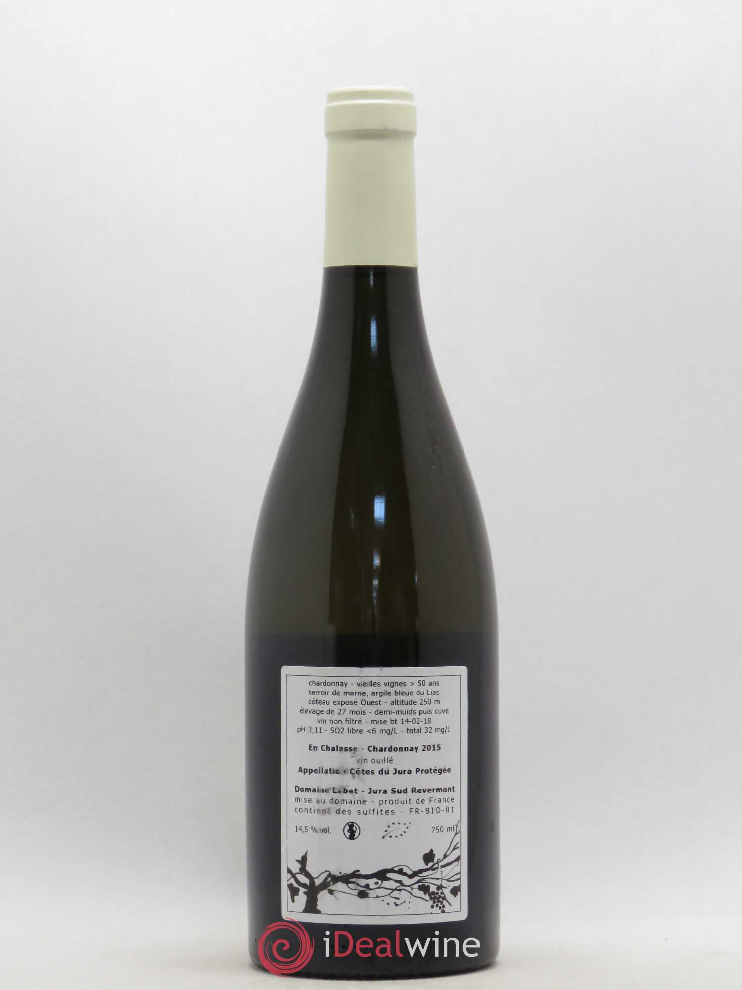 Côtes du Jura Chardonnay En Chalasse Romain - Julien - Charline Labet 2015 - Lot de 1 bouteille - 1