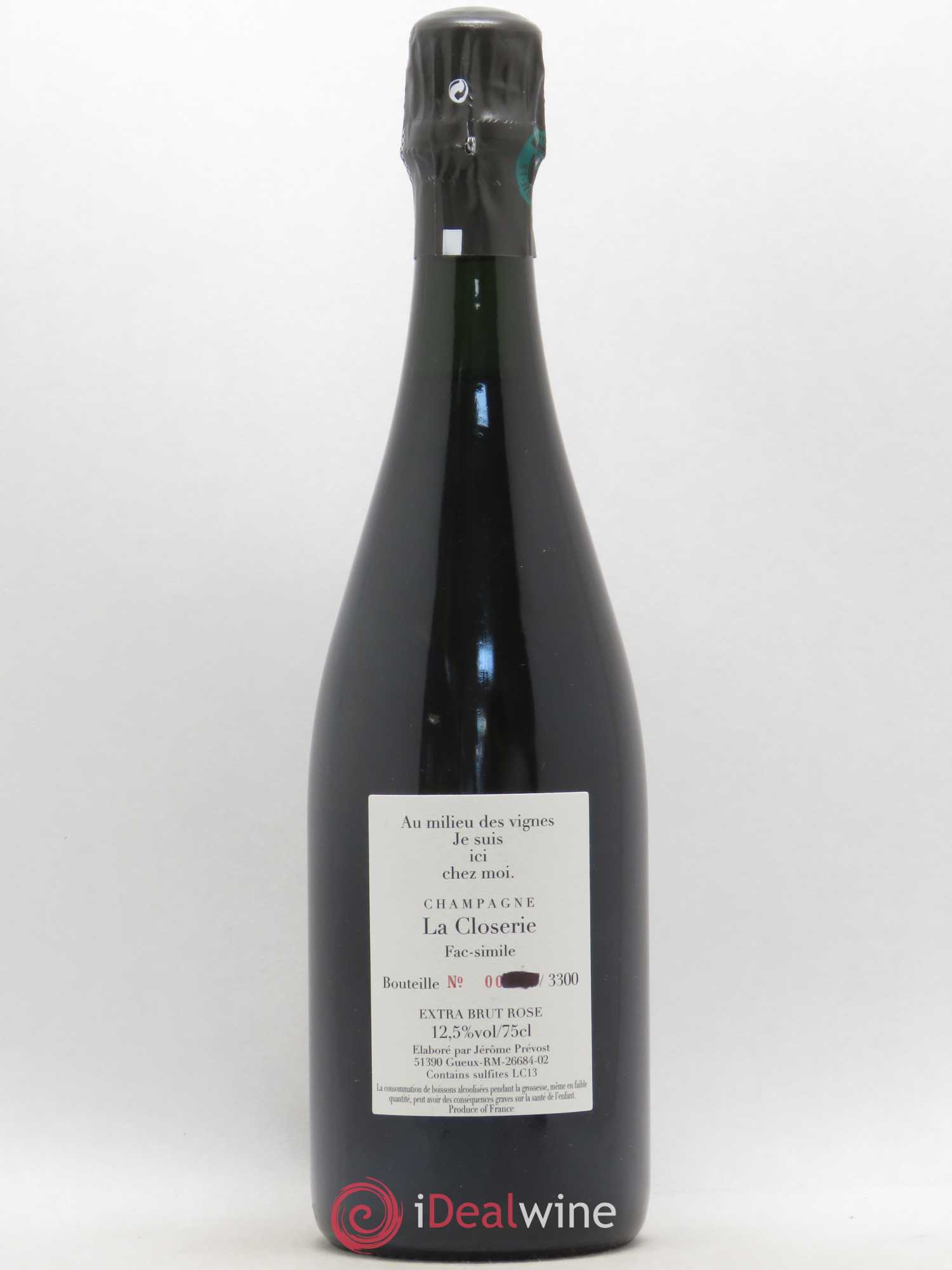 Champagne Prevost La Closerie Fac Similé - Lot de 1 bouteille - 1