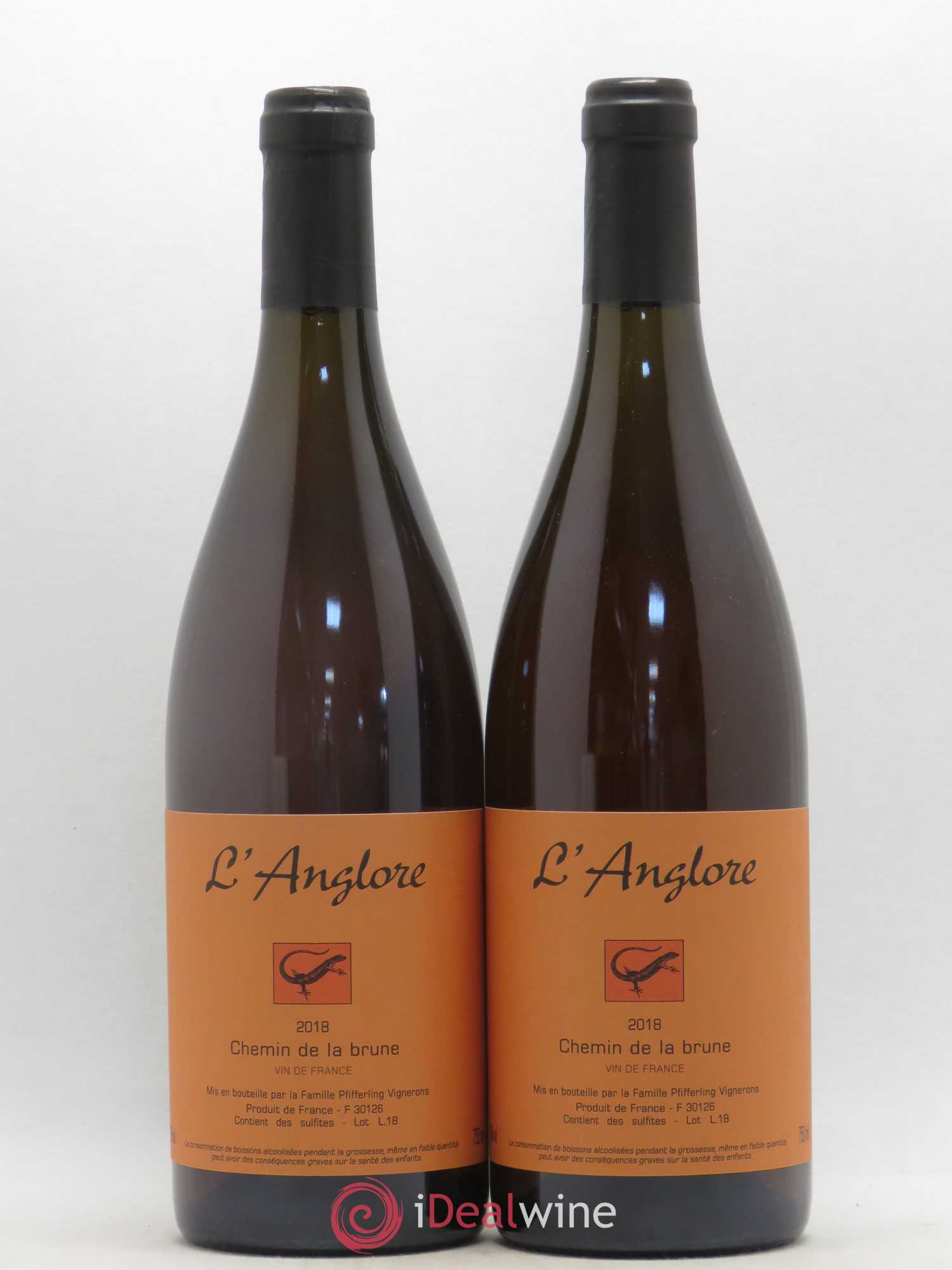 Vin de France Chemin de la brune L'Anglore 2018 - Lot de 2 bouteilles - 0