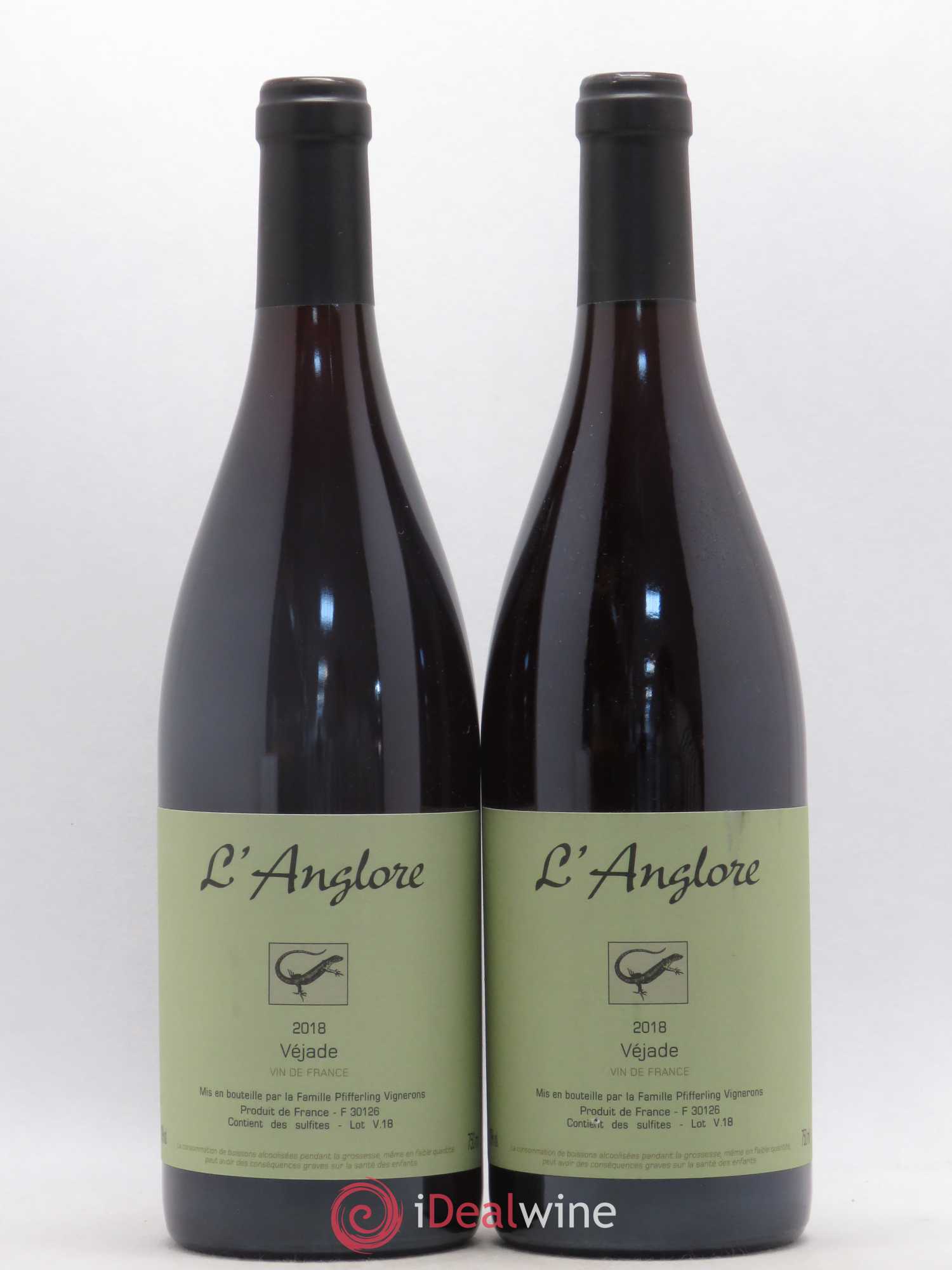 Vin de France Véjade L'Anglore 2018 - Lot de 2 bouteilles - 0