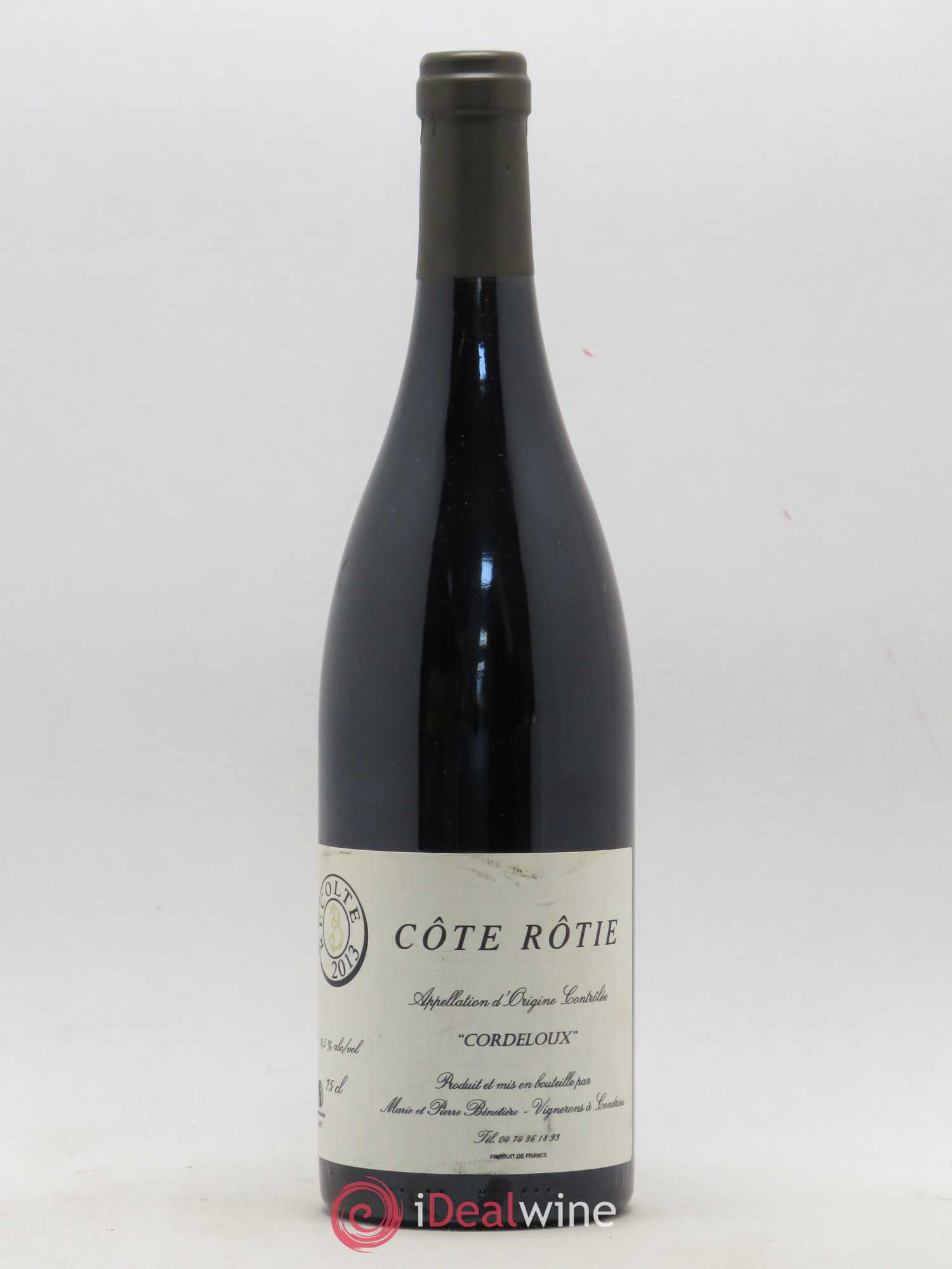 Côte-Rôtie Cordeloux Marie et Pierre Bénetière (Domaine) 2013 - Lot de 1 bouteille - 0