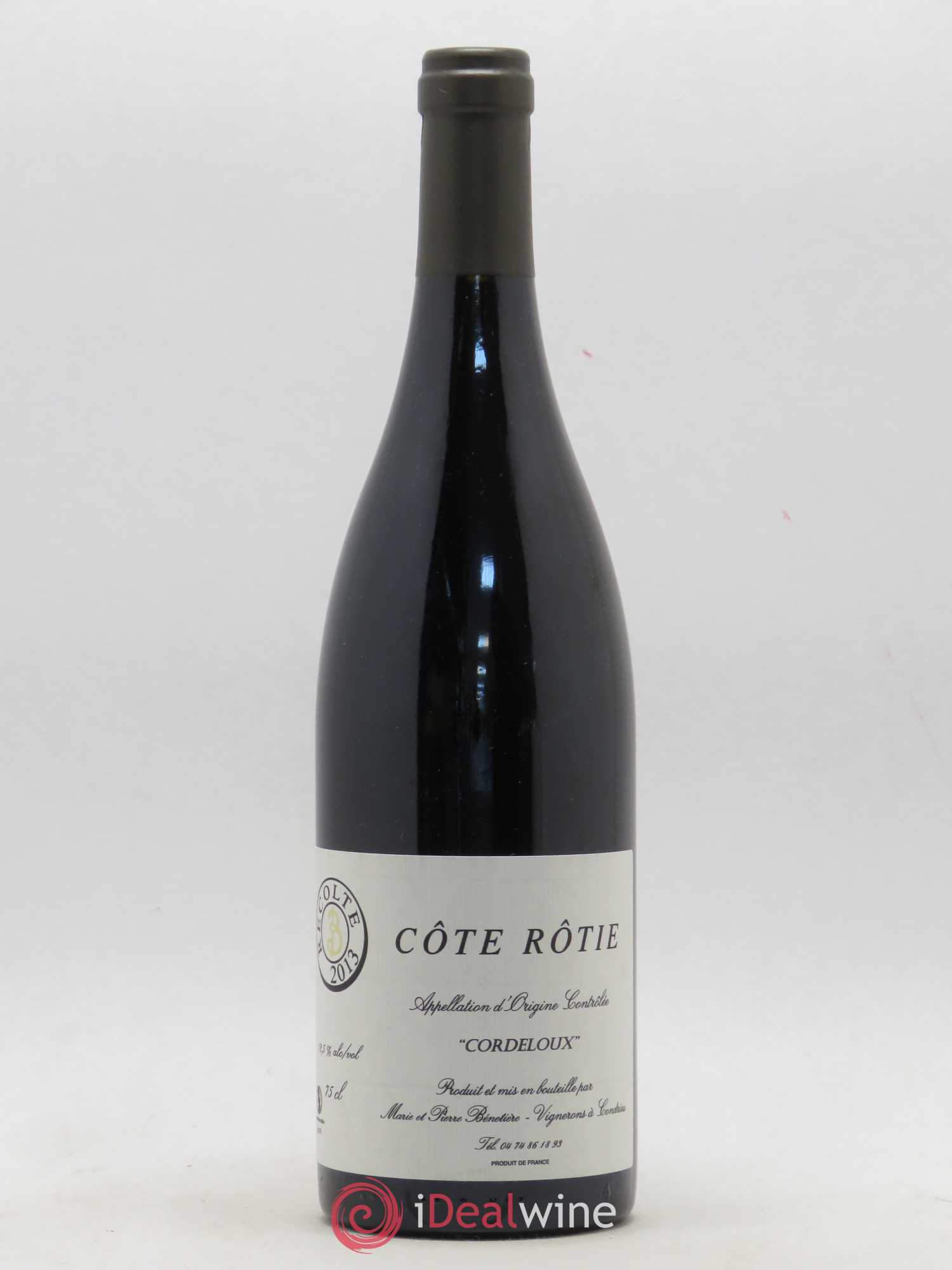 Côte-Rôtie Cordeloux Marie et Pierre Bénetière (Domaine) 2013 - Lot de 1 bouteille - 0