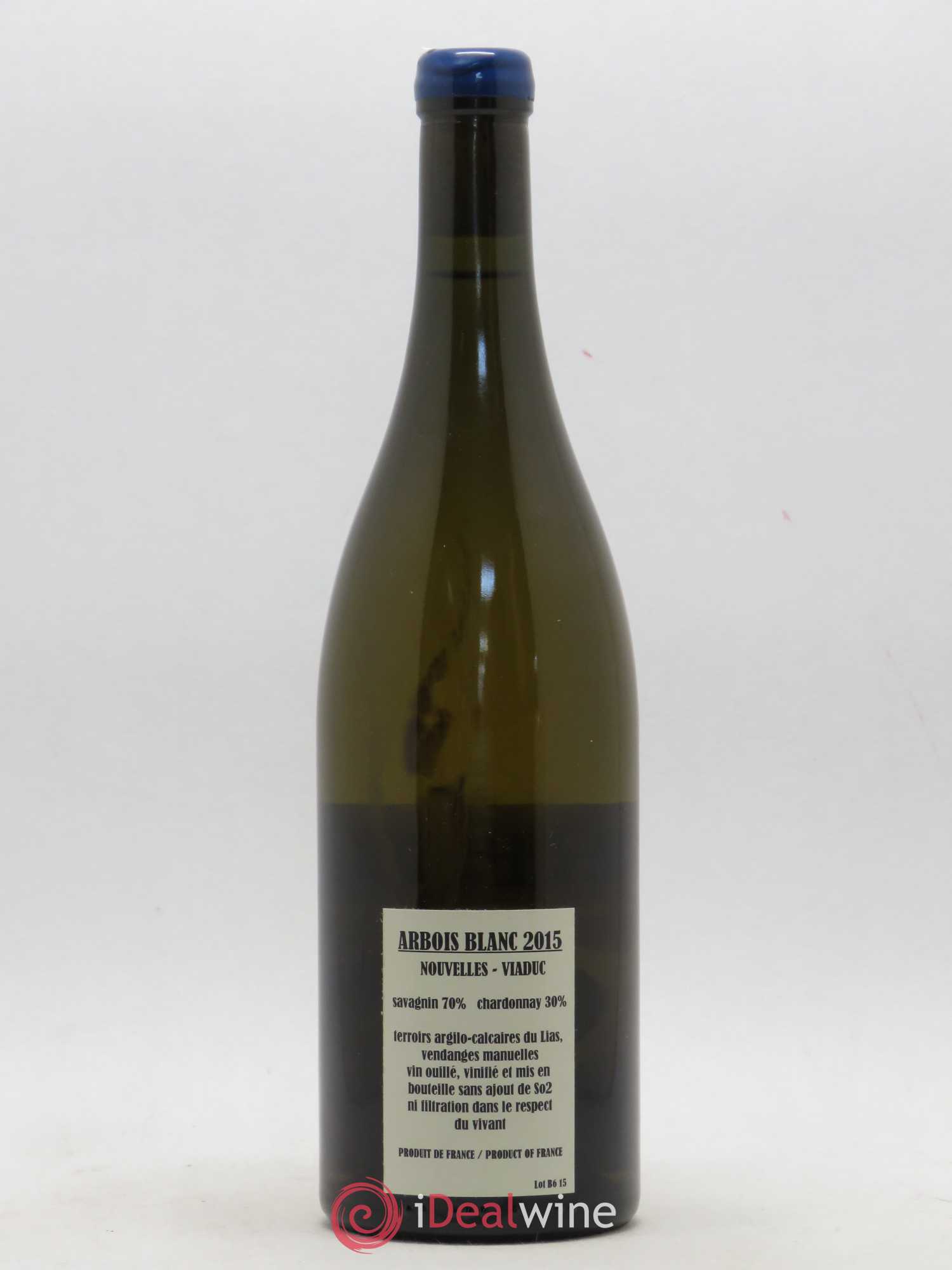 Arbois Savagnin Chardonnay Nouvelles-Viaduc Adeline Houillon & Renaud Bruyère 2015 - Lot de 1 bouteille - 1