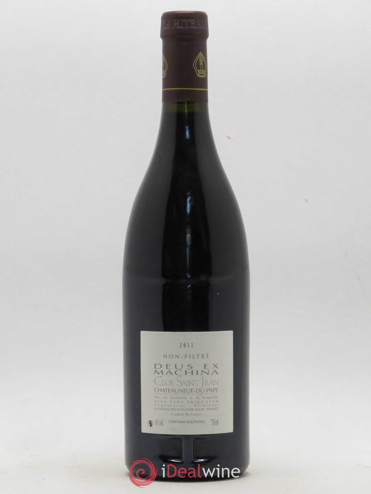 Châteauneuf-du-Pape Clos Saint-Jean Deus Ex Machina Pascal et Vincent Maurel 2011 - Lot de 1 bouteille - 1