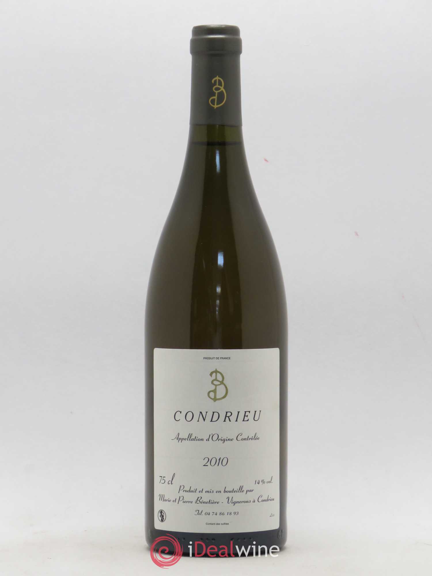Condrieu Marie et Pierre Bénetière (Domaine) 2010 - Lot de 1 bouteille - 0