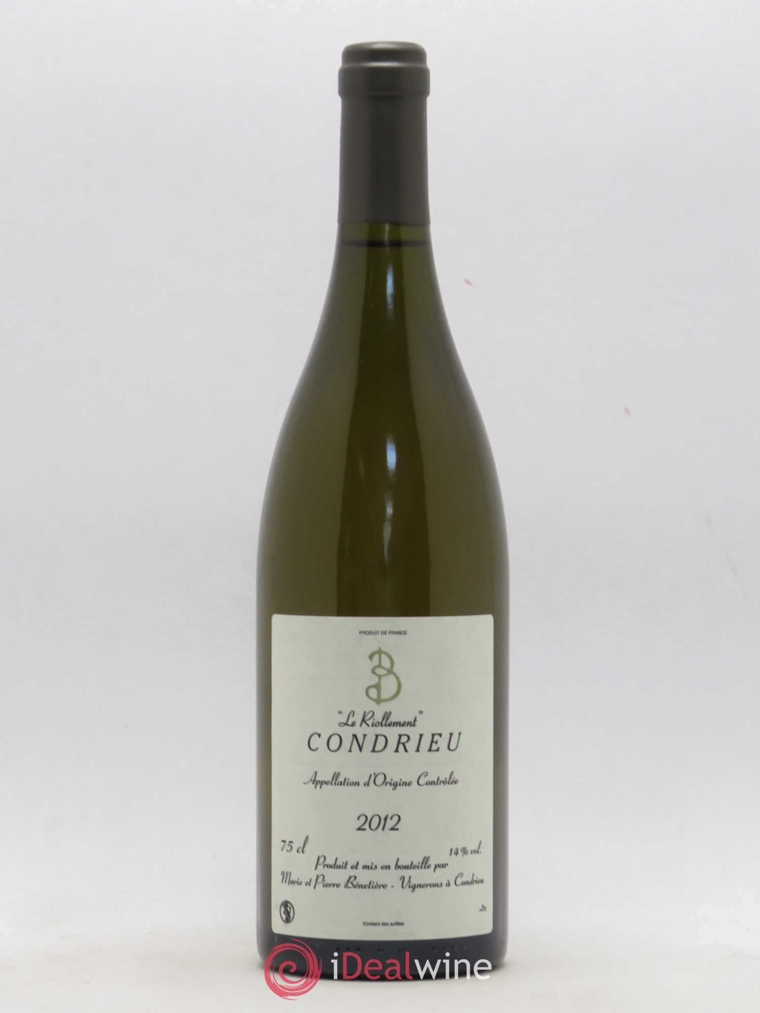 Condrieu Marie et Pierre Bénetière (Domaine) Le Riollement 2012 - Lot de 1 bouteille - 0