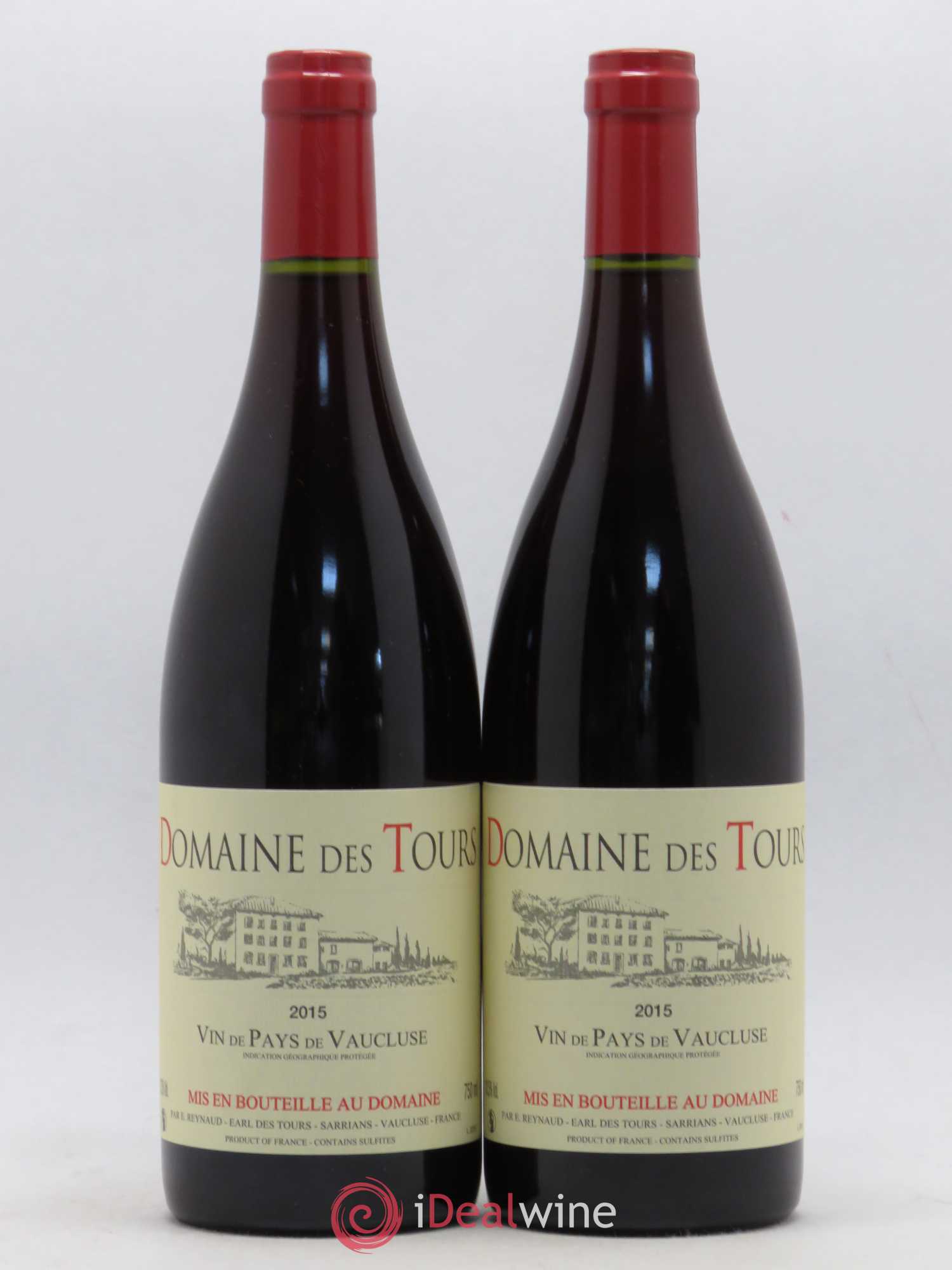 Vaucluse (Vin de Pays de Vaucluse) Domaine des Tours Emmanuel Reynaud 2015 - Lot de 2 bouteilles - 0