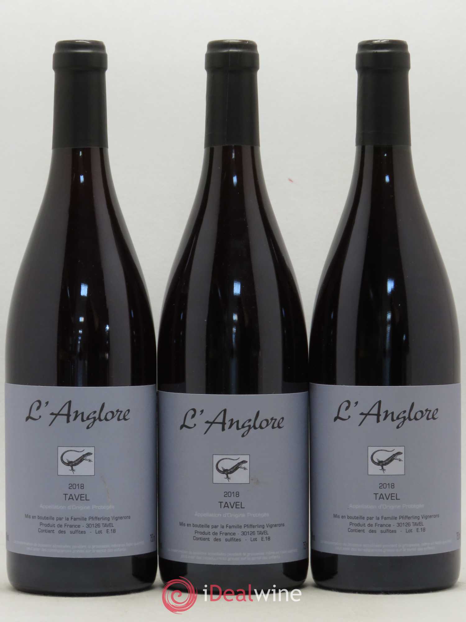 Tavel L'Anglore 2018 - Posten von 3 Flaschen - 0