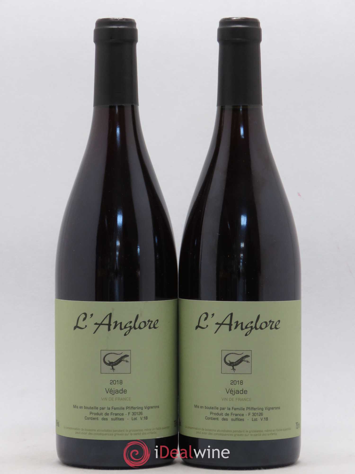 Vin de France Véjade L'Anglore 2018 - Lot de 2 bouteilles - 0