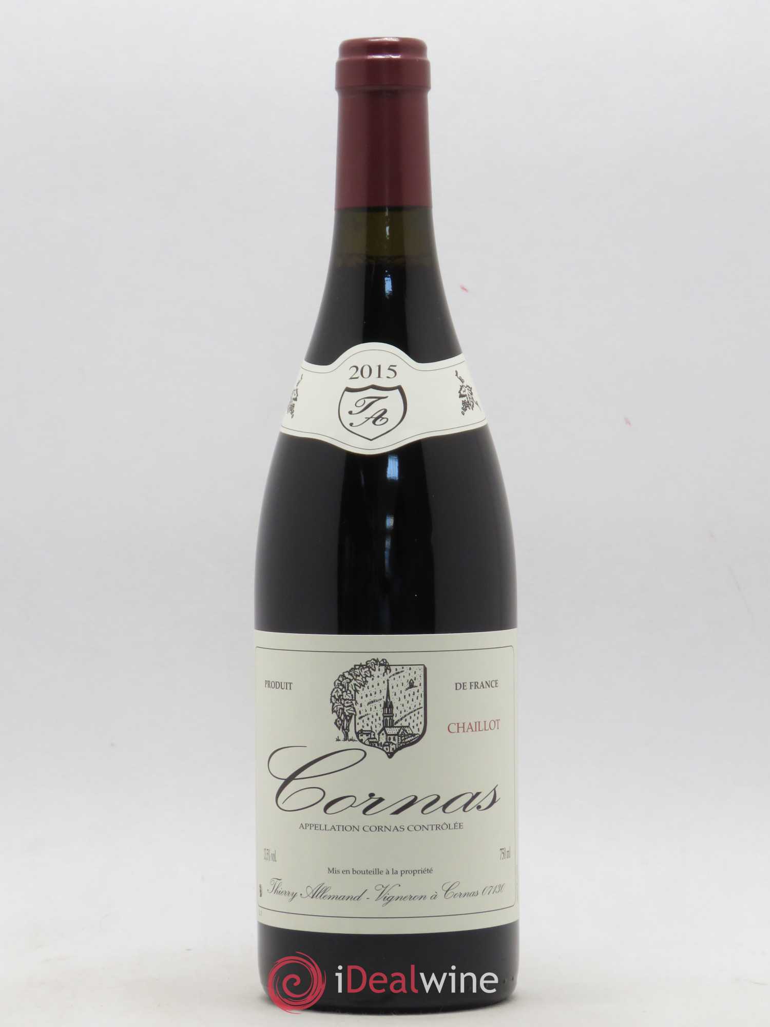 Cornas Chaillot Thierry Allemand 2015 - Lot de 1 bouteille - 0