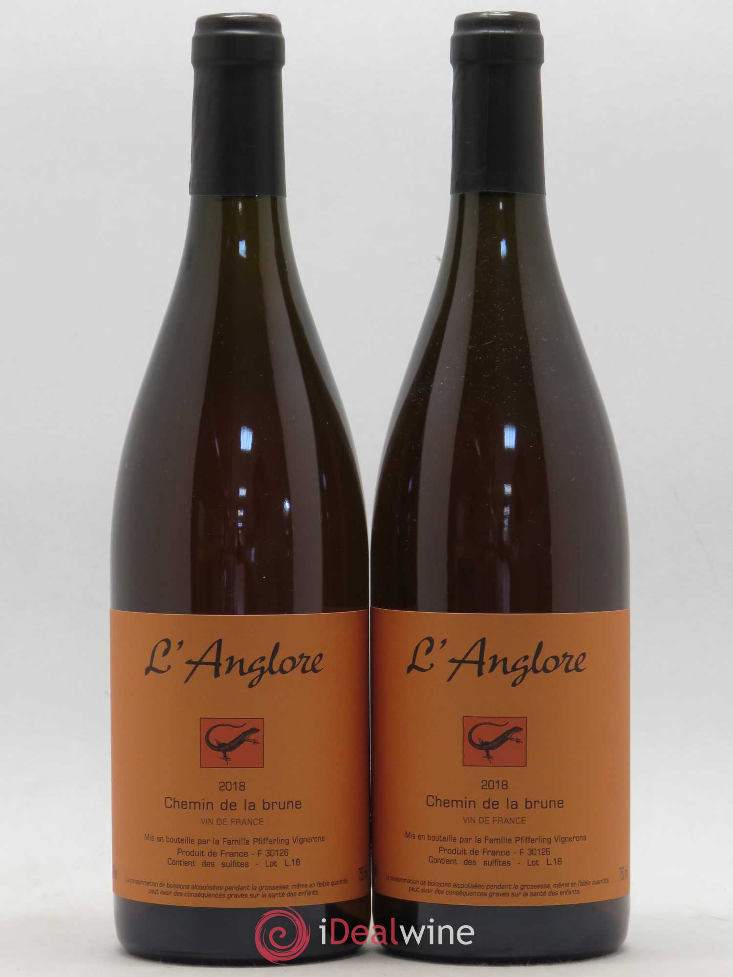 Vin de France Chemin de la brune L'Anglore 2018 - Lot de 2 bouteilles - 0