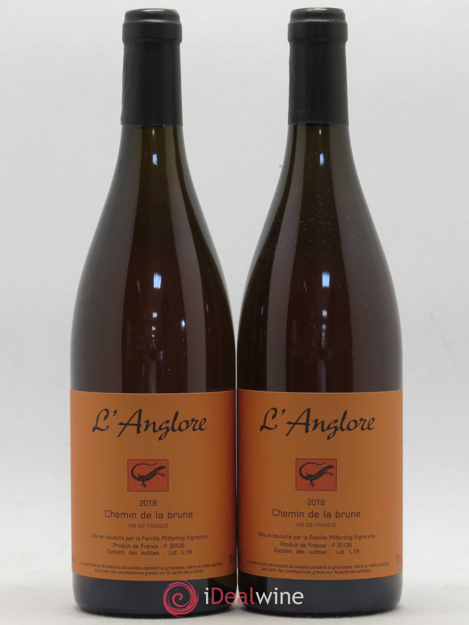 Vin de France Chemin de la brune L'Anglore 2018 - Lot de 2 bouteilles - 0
