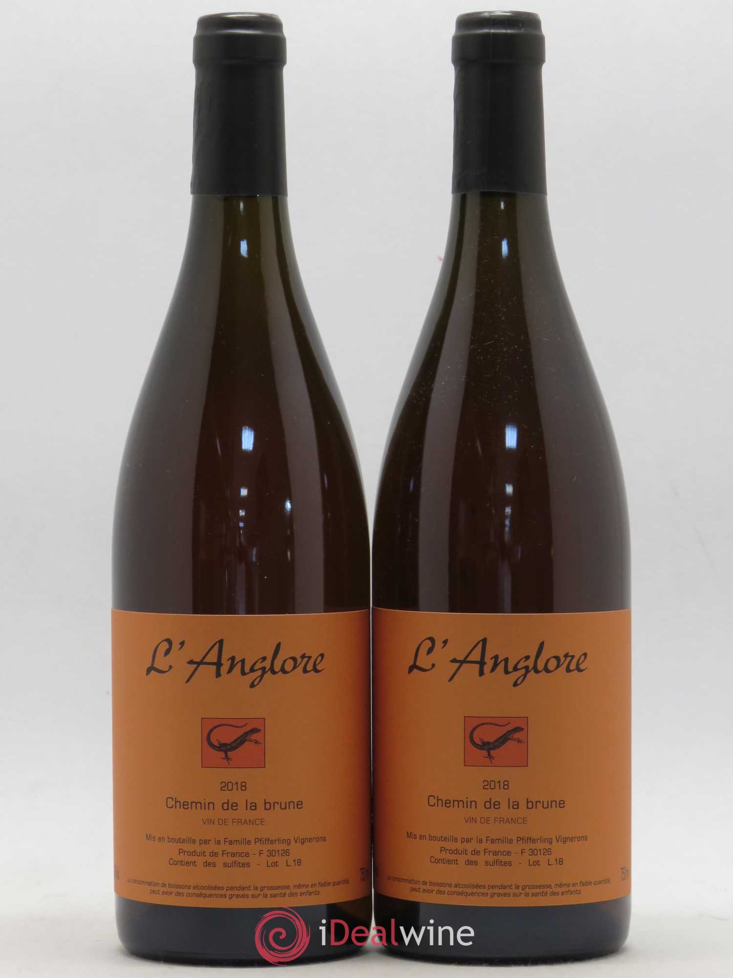 Vin de France Chemin de la brune L'Anglore 2018 - Lot de 2 bouteilles - 0