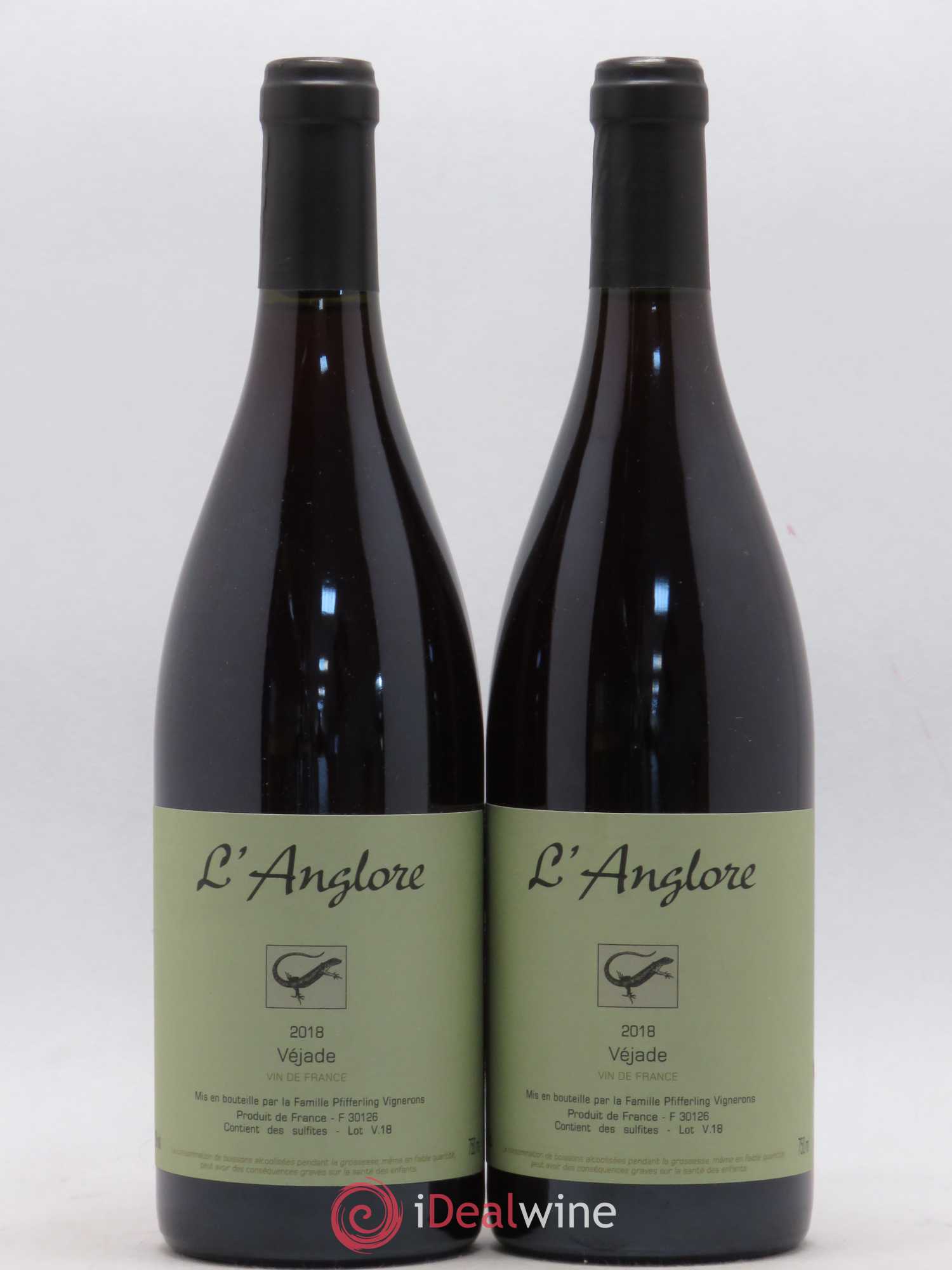 Vin de France Véjade L'Anglore 2018 - Lot de 2 bouteilles - 0