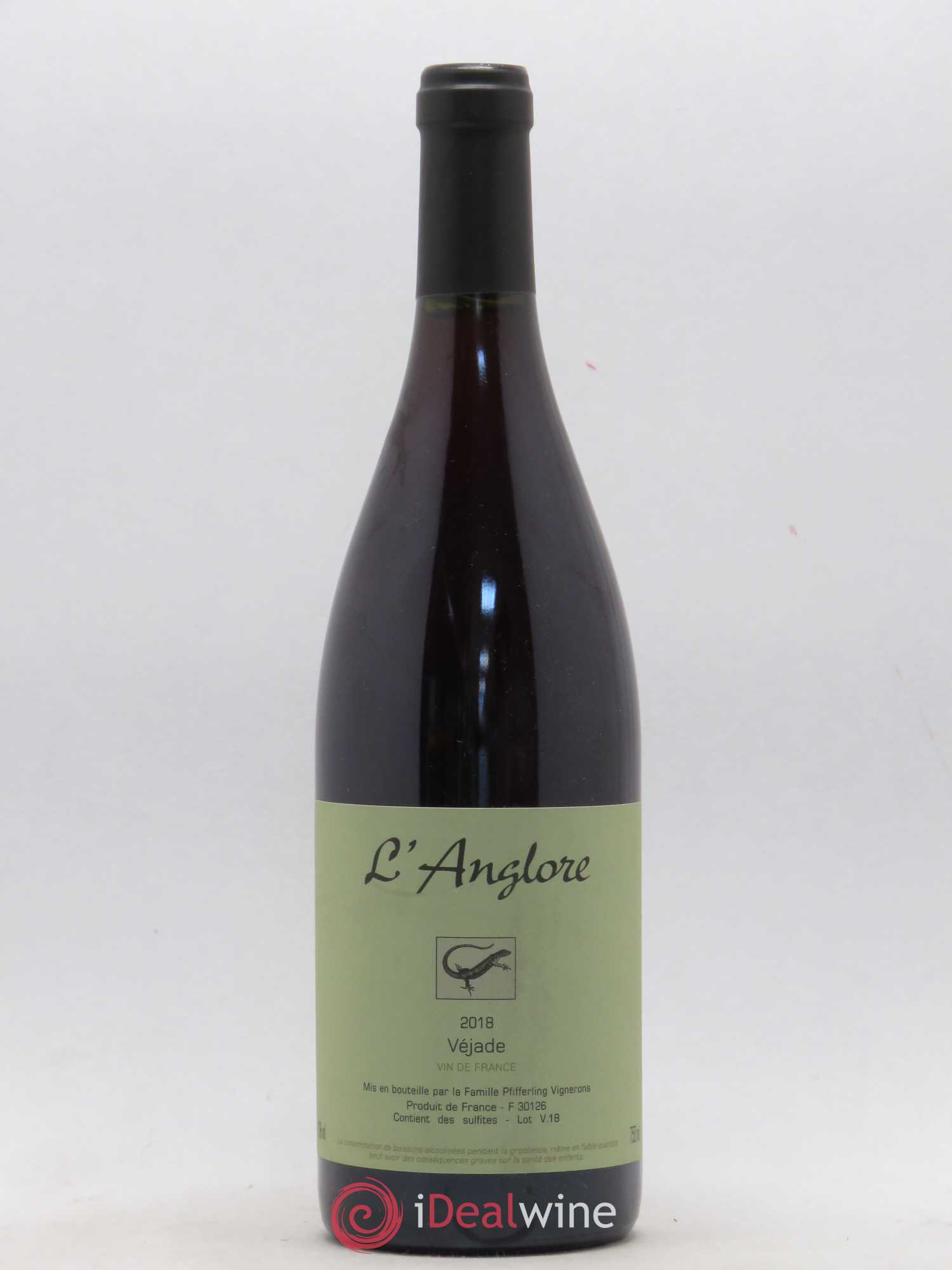 Vin de France Véjade L'Anglore 2018 - Lot de 1 bouteille - 0