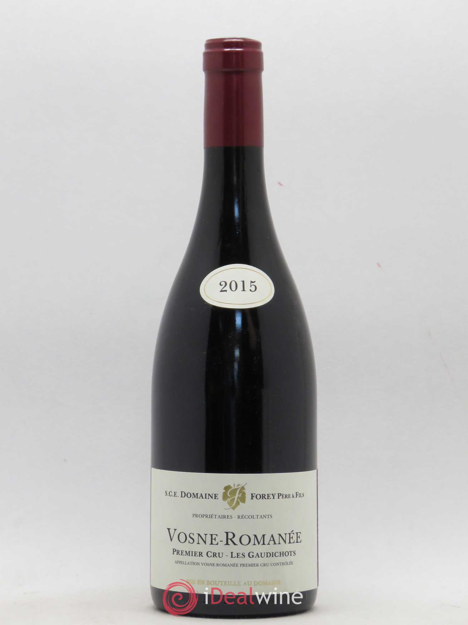 Vosne-Romanée 1er Cru Les Gaudichots Forey Père et Fils (Domaine) 2015 - Lot de 1 bouteille - 0
