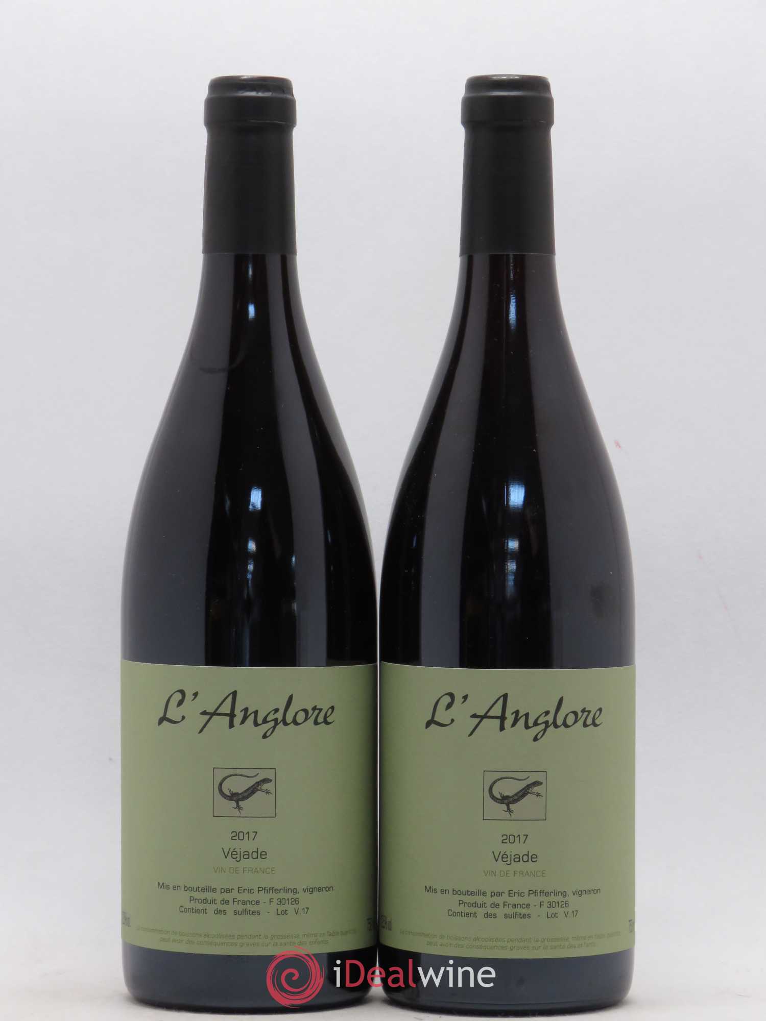 Vin de France Véjade L'Anglore 2017 - Lot de 2 bouteilles - 0