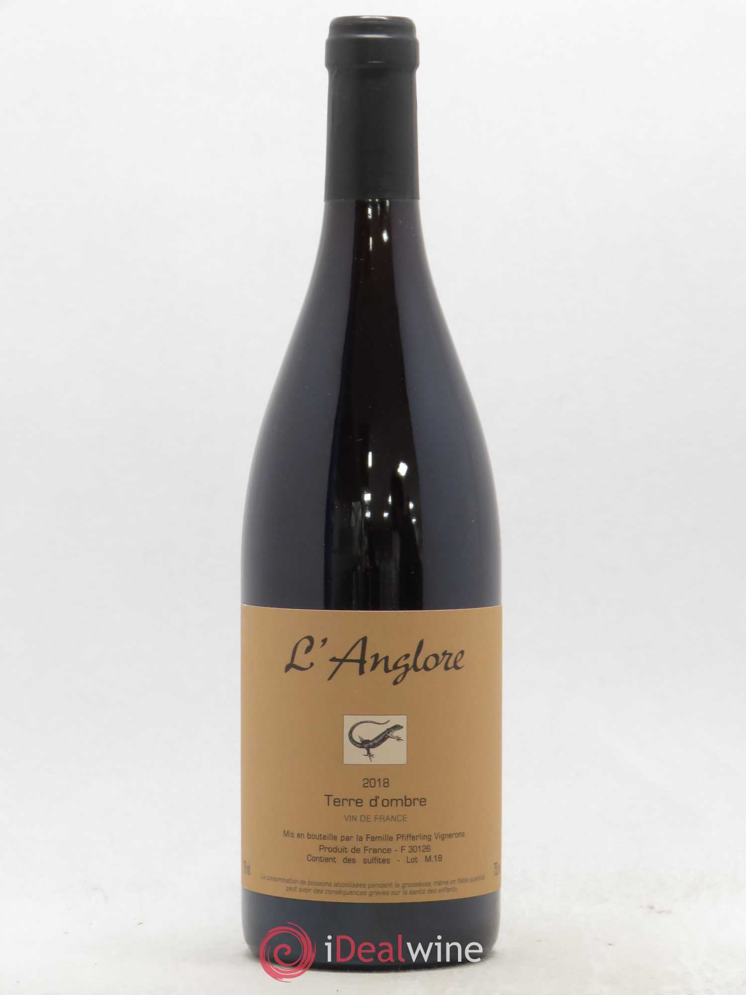 Vin de France Terre d'Ombre L'Anglore 2018 - Lot de 1 bouteille - 0