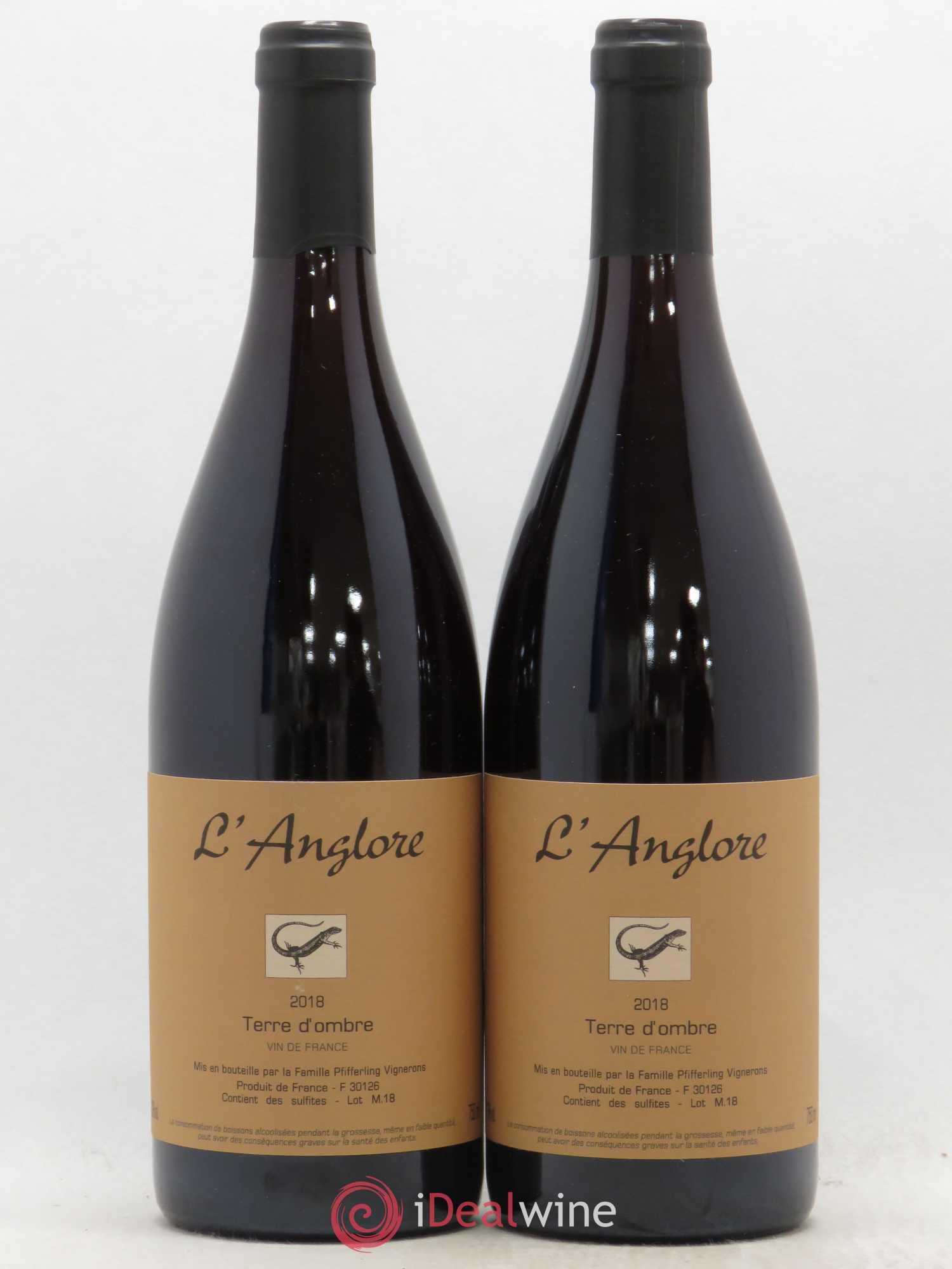 Vin de France Terre d'Ombre L'Anglore 2018 - Lot de 2 bouteilles - 0