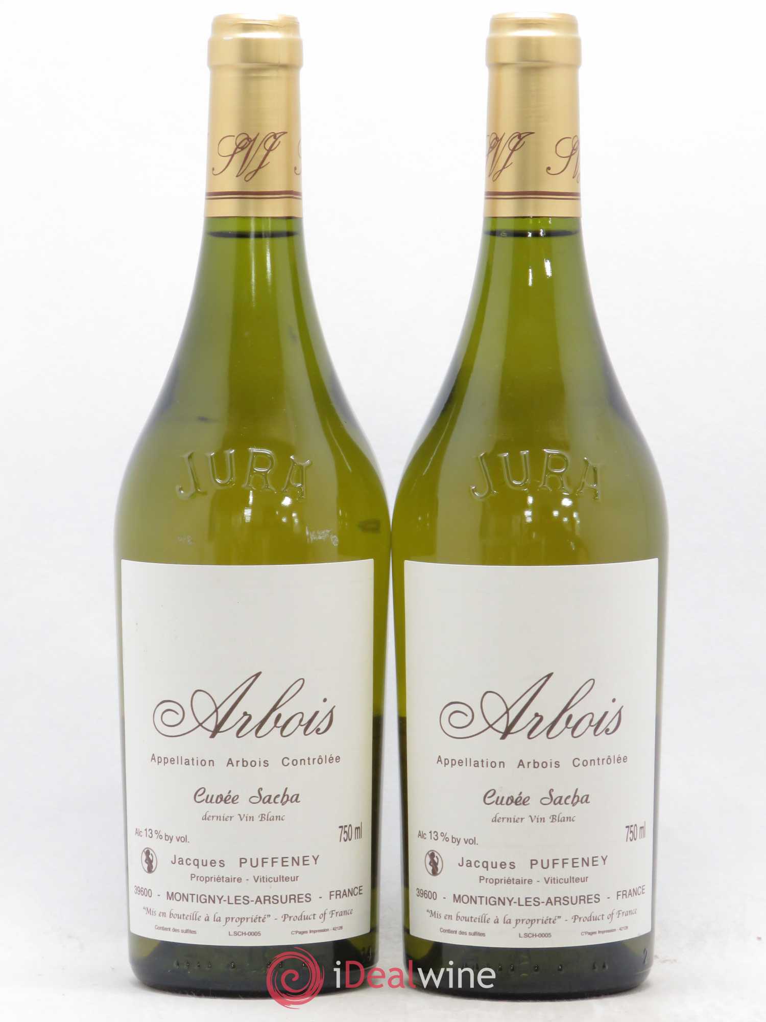 Arbois Cuvée Sacha Jacques Puffeney - Lot de 2 bouteilles - 0