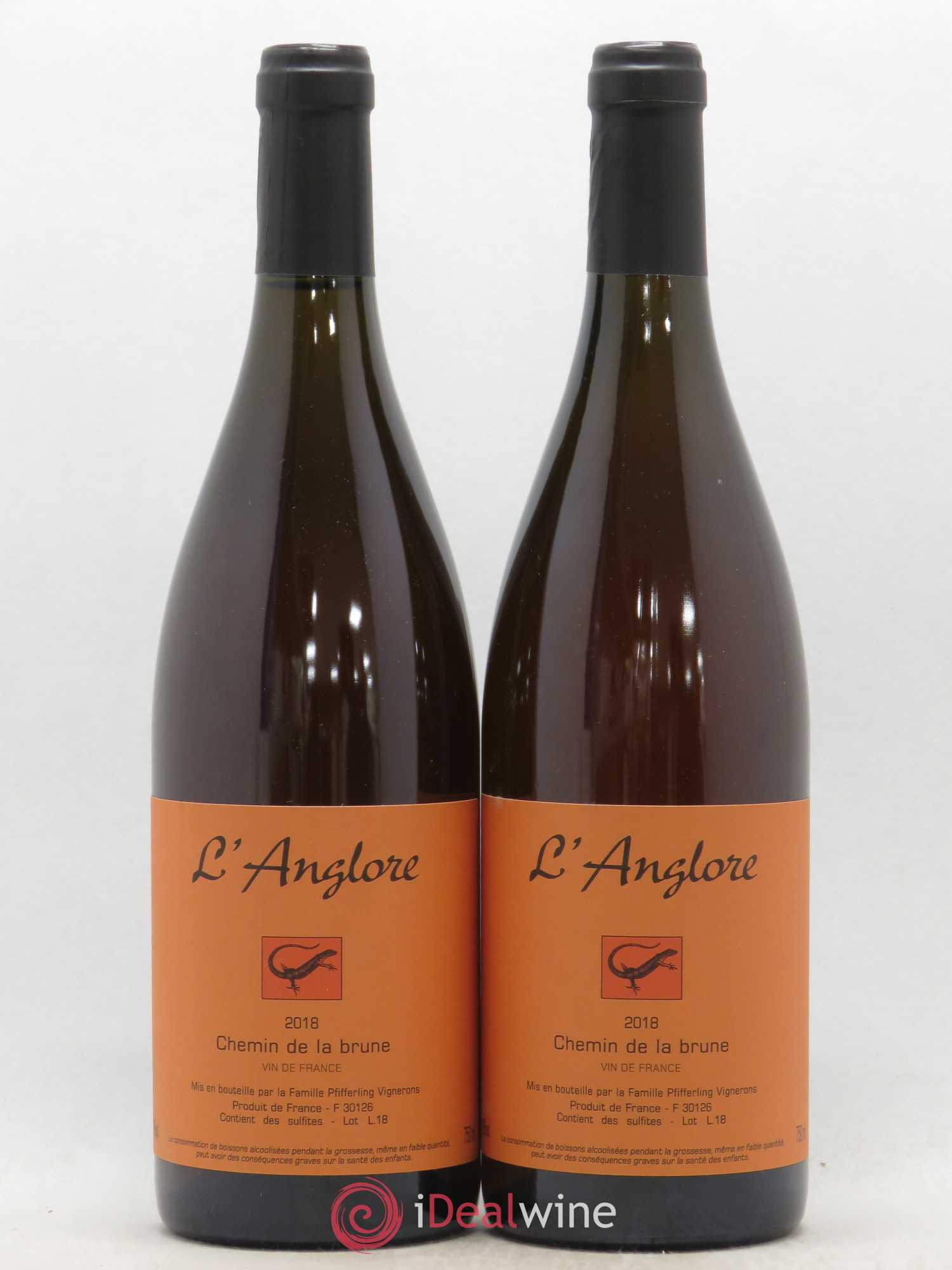 Vin de France Chemin de la brune L'Anglore 2018 - Lot de 2 bouteilles - 0