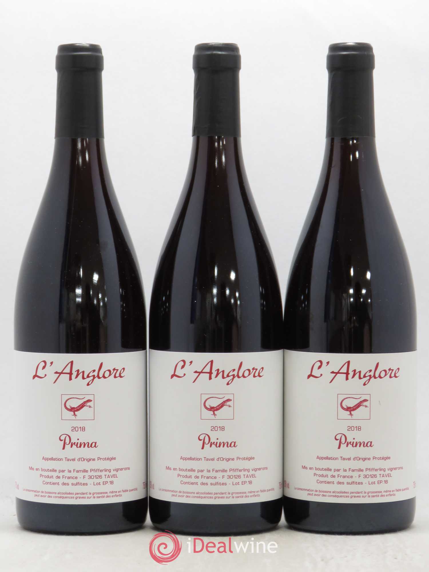 Tavel Prima L'Anglore 2018 - Posten von 3 Flaschen - 0
