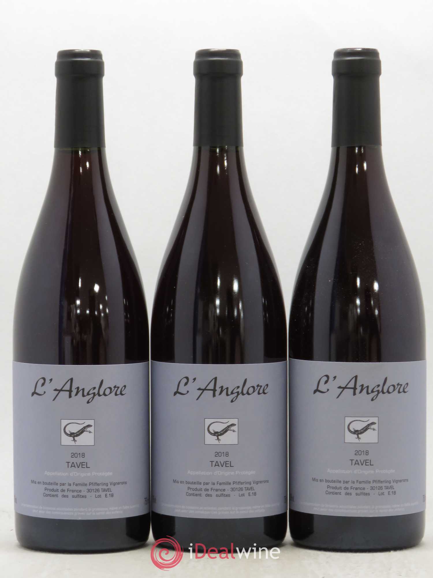 Tavel L'Anglore 2018 - Posten von 3 Flaschen - 0