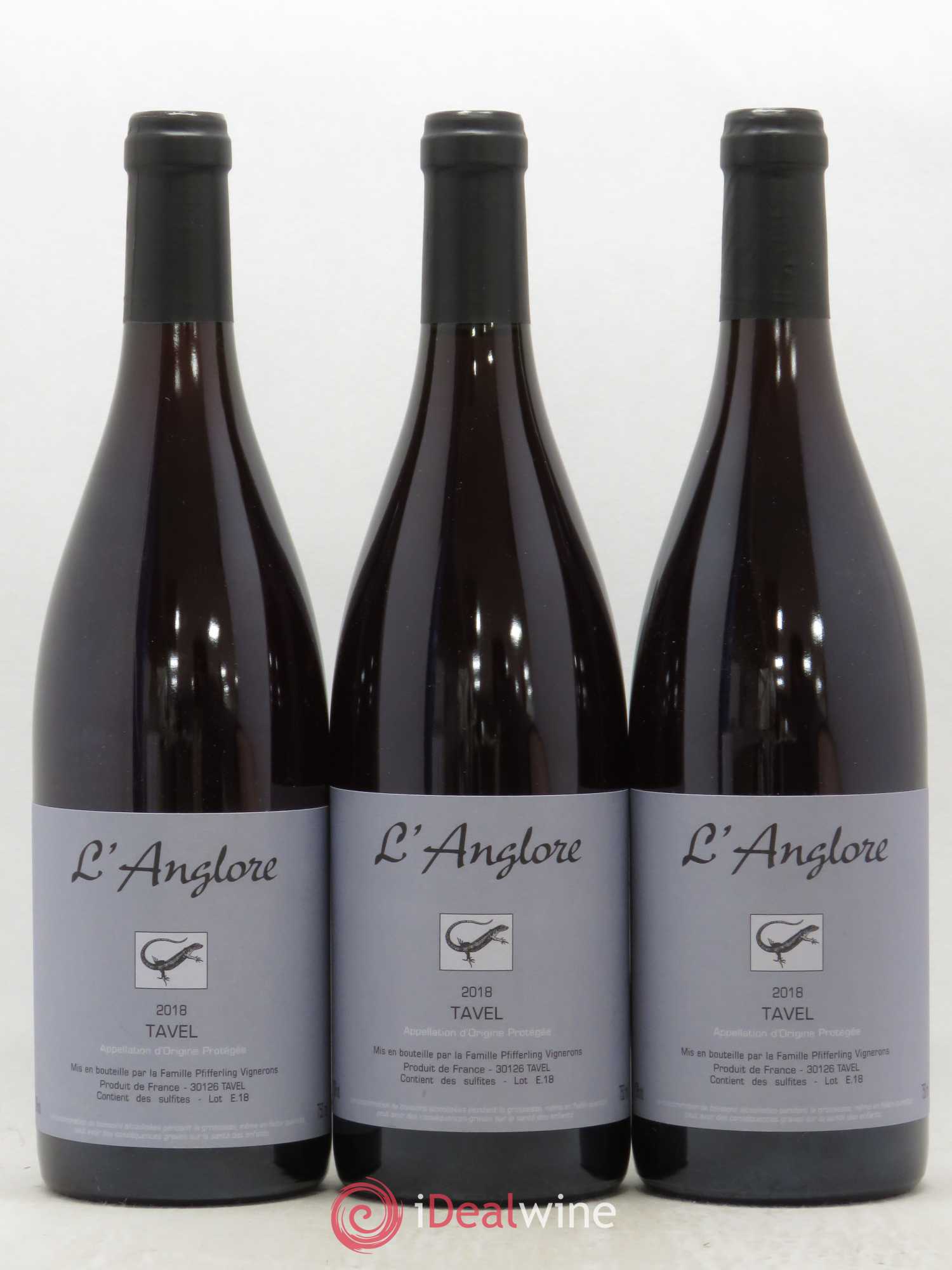 Tavel L'Anglore 2018 - Lot de 3 bouteilles - 0