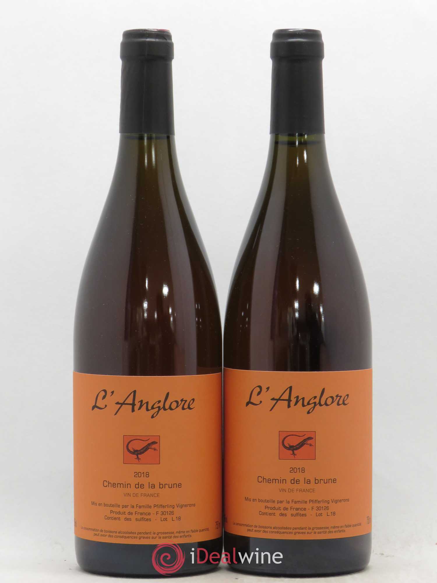 Vin de France Chemin de la brune L'Anglore 2018 - Lot de 2 bouteilles - 0