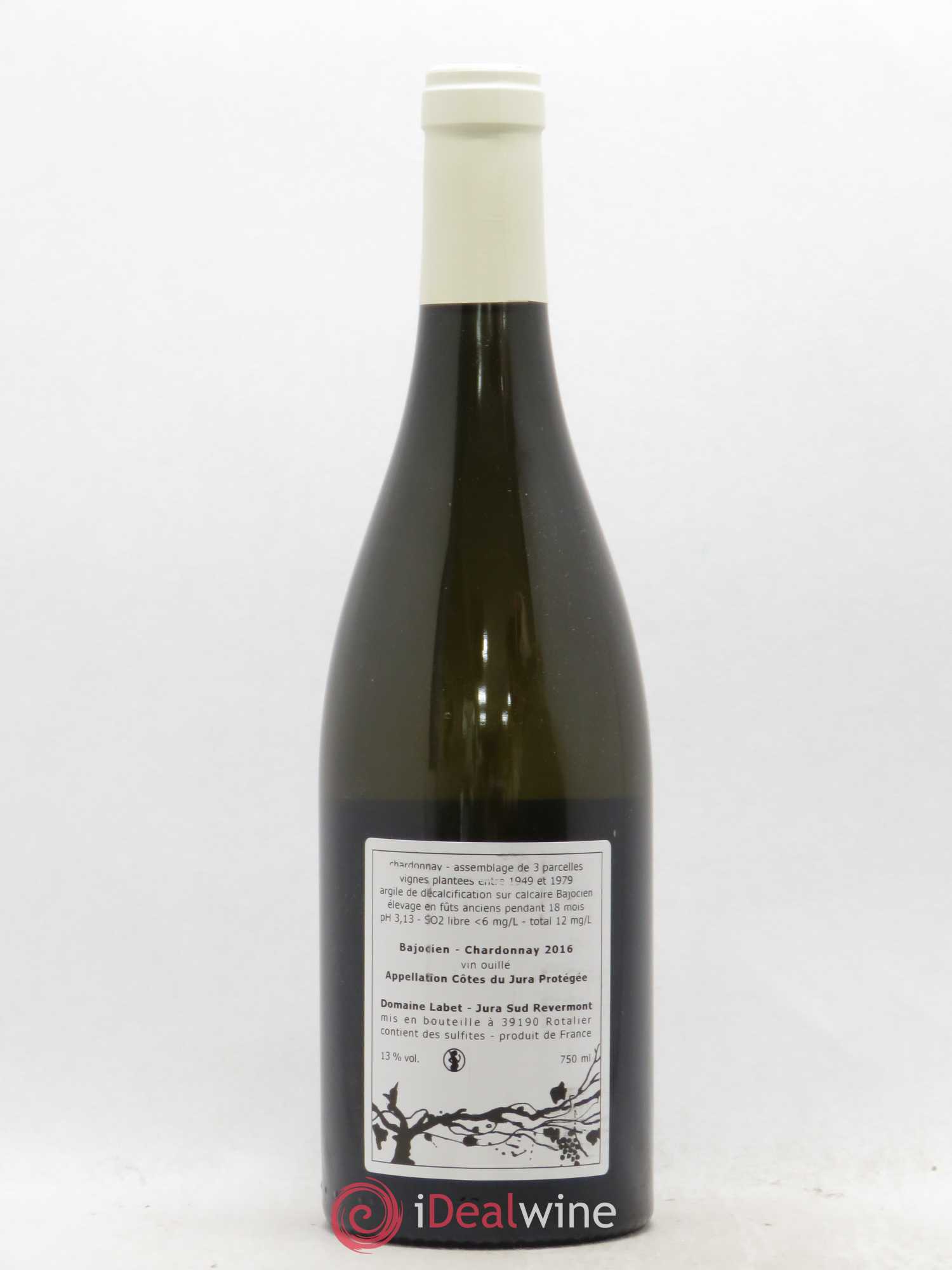 Côtes du Jura Chardonnay Bajocien Romain - Julien - Charline Labet 2016 - Lot de 1 bouteille - 1