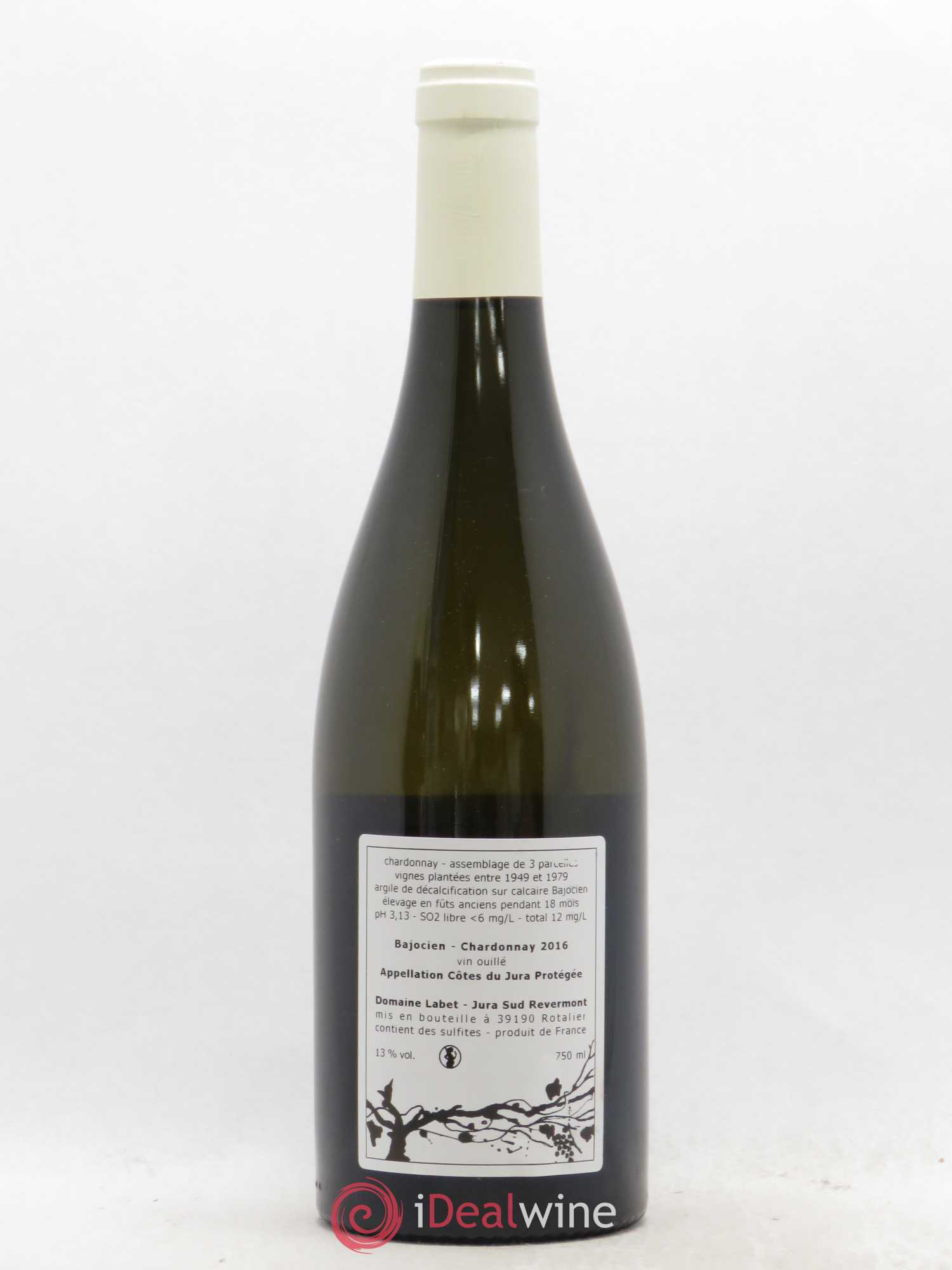 Côtes du Jura Chardonnay Bajocien Romain - Julien - Charline Labet 2016 - Lot de 1 bouteille - 1
