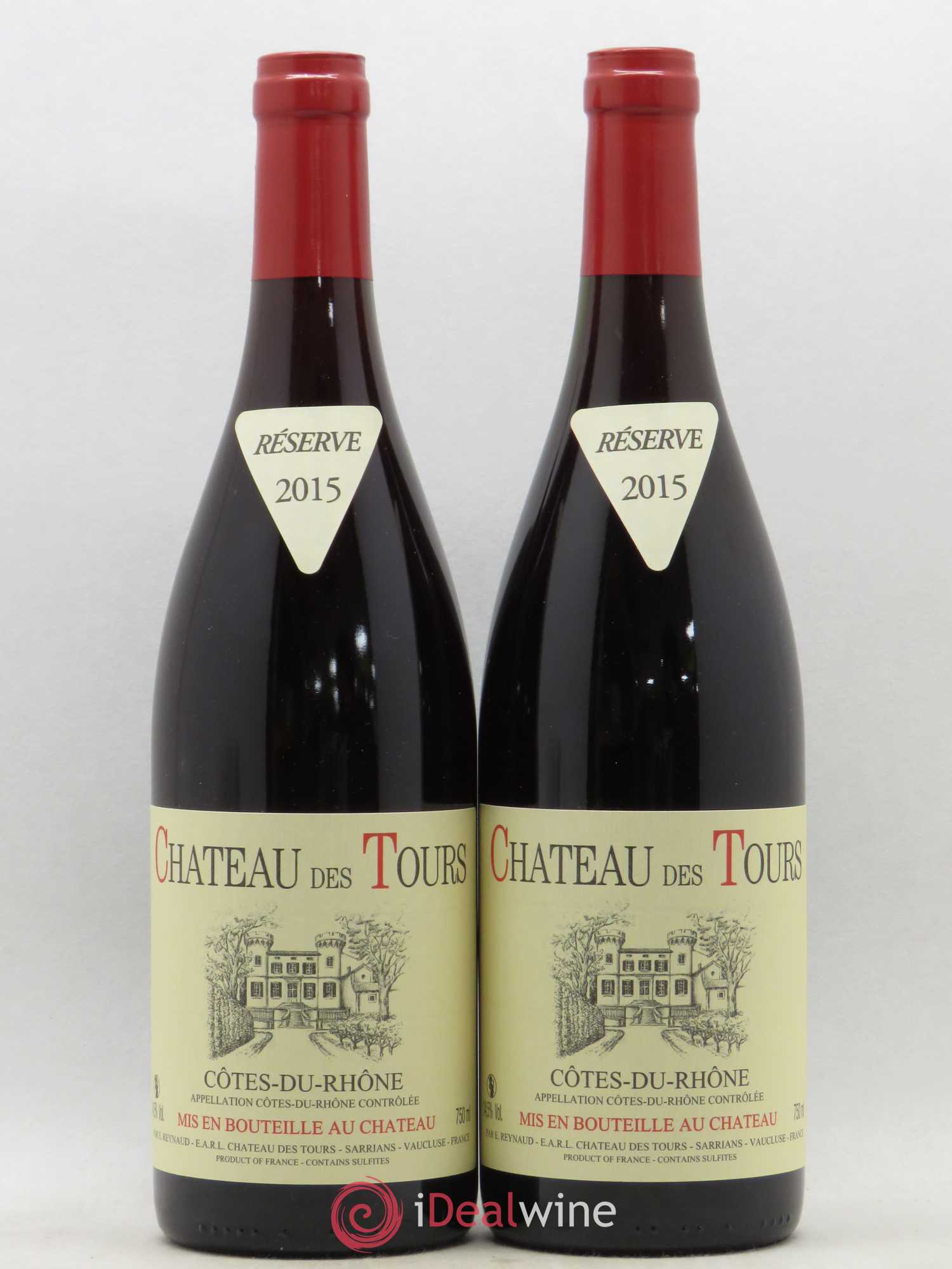 Côtes-du-Rhône Château des Tours Emmanuel Reynaud 2015 - Lot de 2 bouteilles - 0