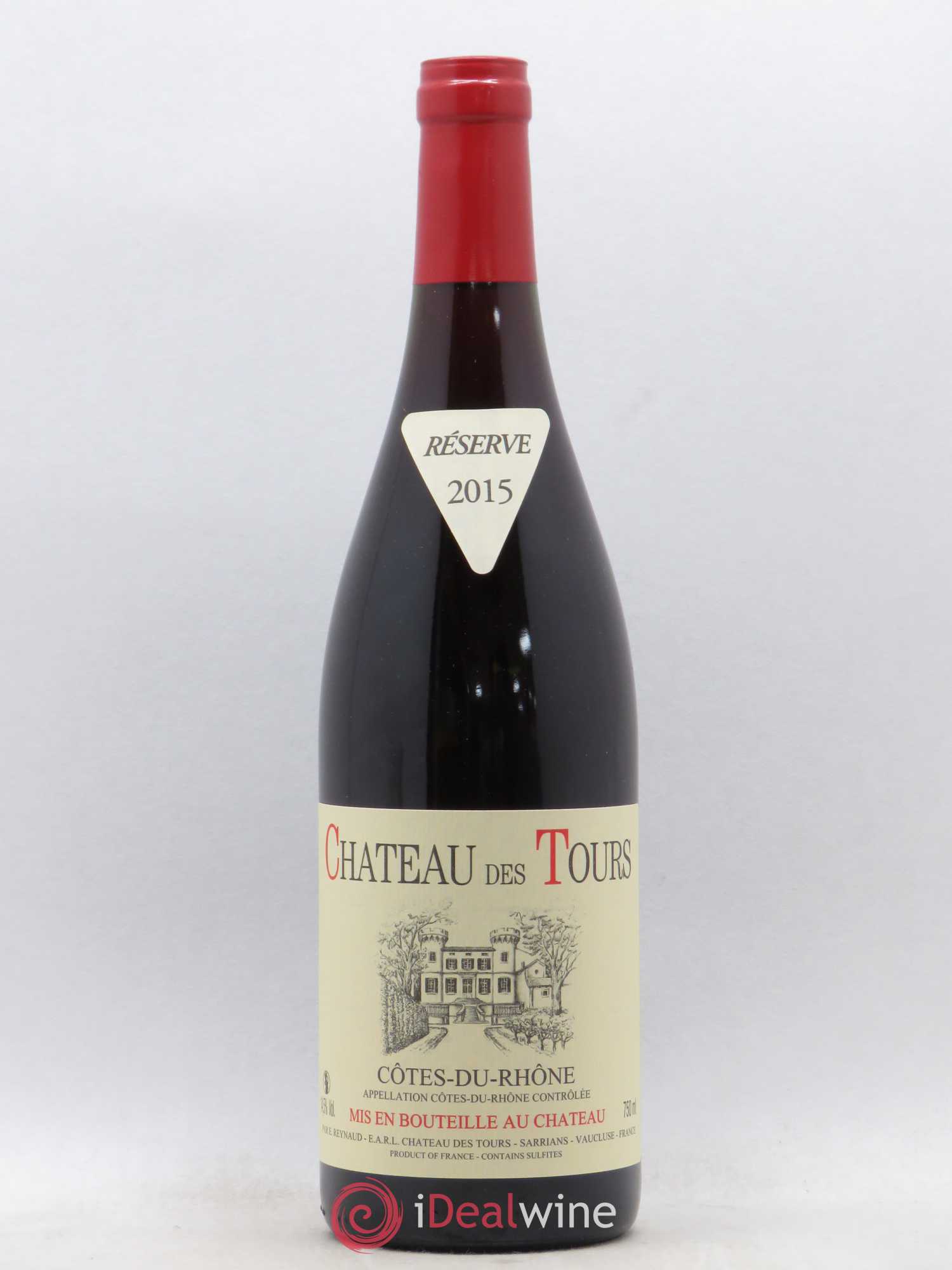 Côtes-du-Rhône Château des Tours Emmanuel Reynaud 2015 - Lot de 1 bouteille - 0
