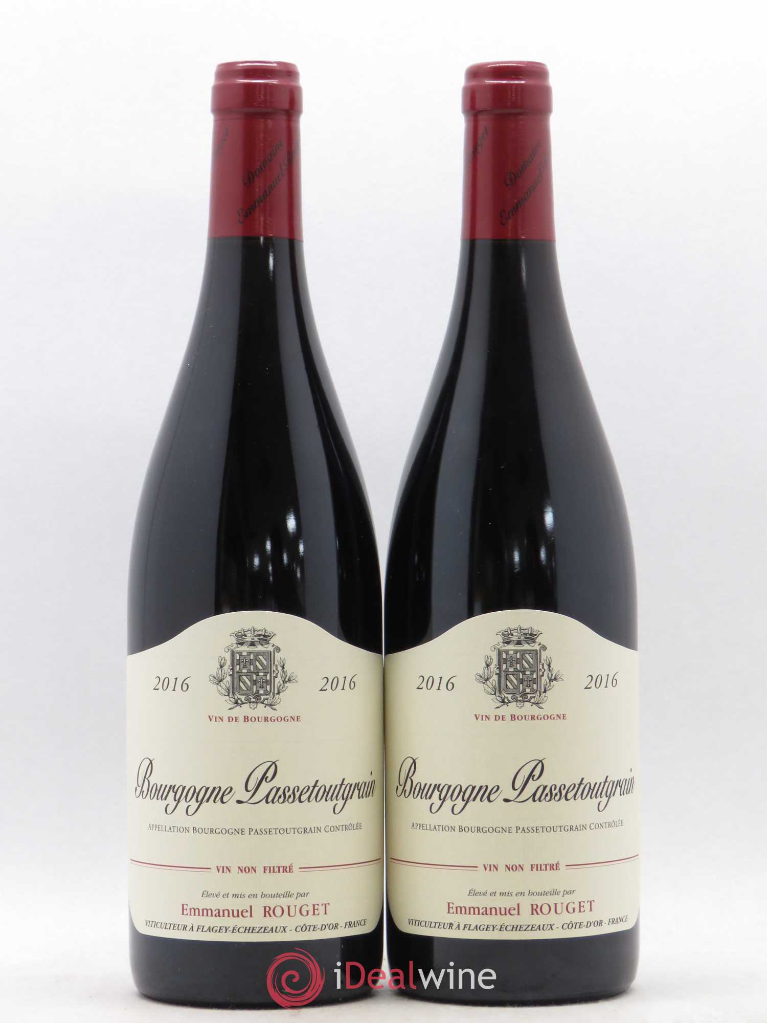 Bourgogne Passetoutgrain Rouget 2016 - Lot de 2 bouteilles - 0