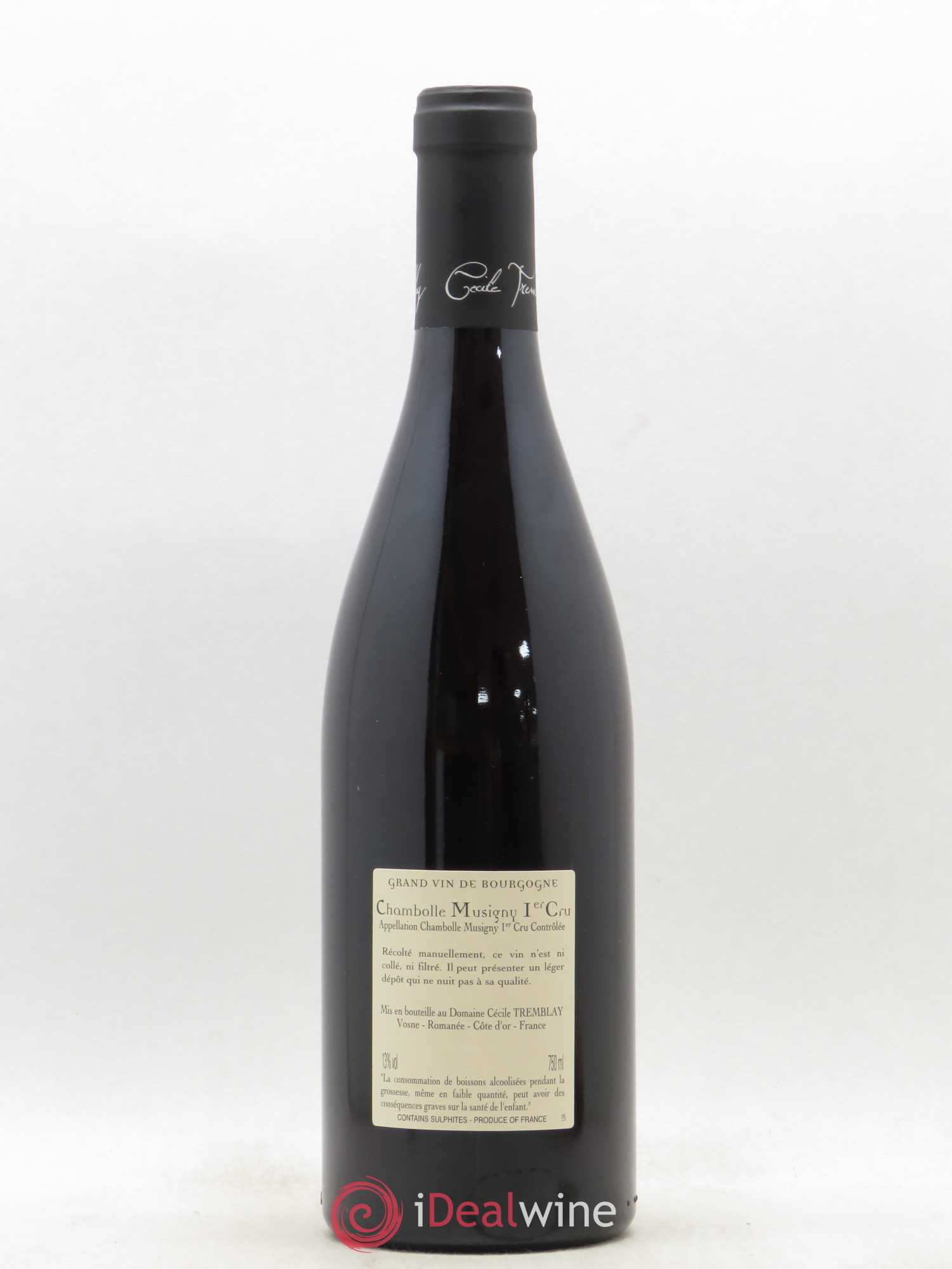 Chambolle-Musigny 1er Cru Les Feusselottes Cécile Tremblay 2017 - Lot de 1 bouteille - 1