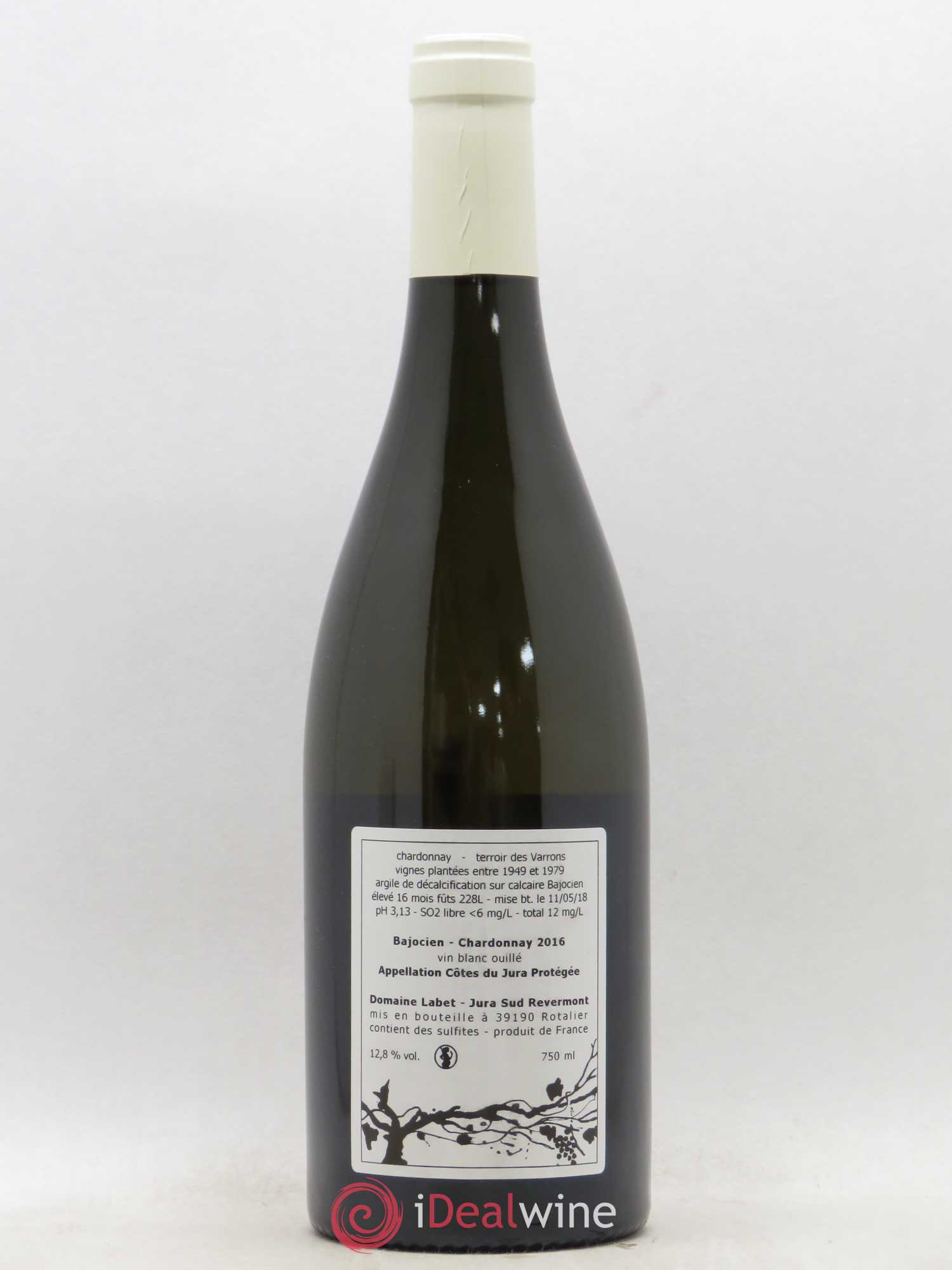 Côtes du Jura Chardonnay Bajocien Romain - Julien - Charline Labet 2016 - Lot de 1 bouteille - 1