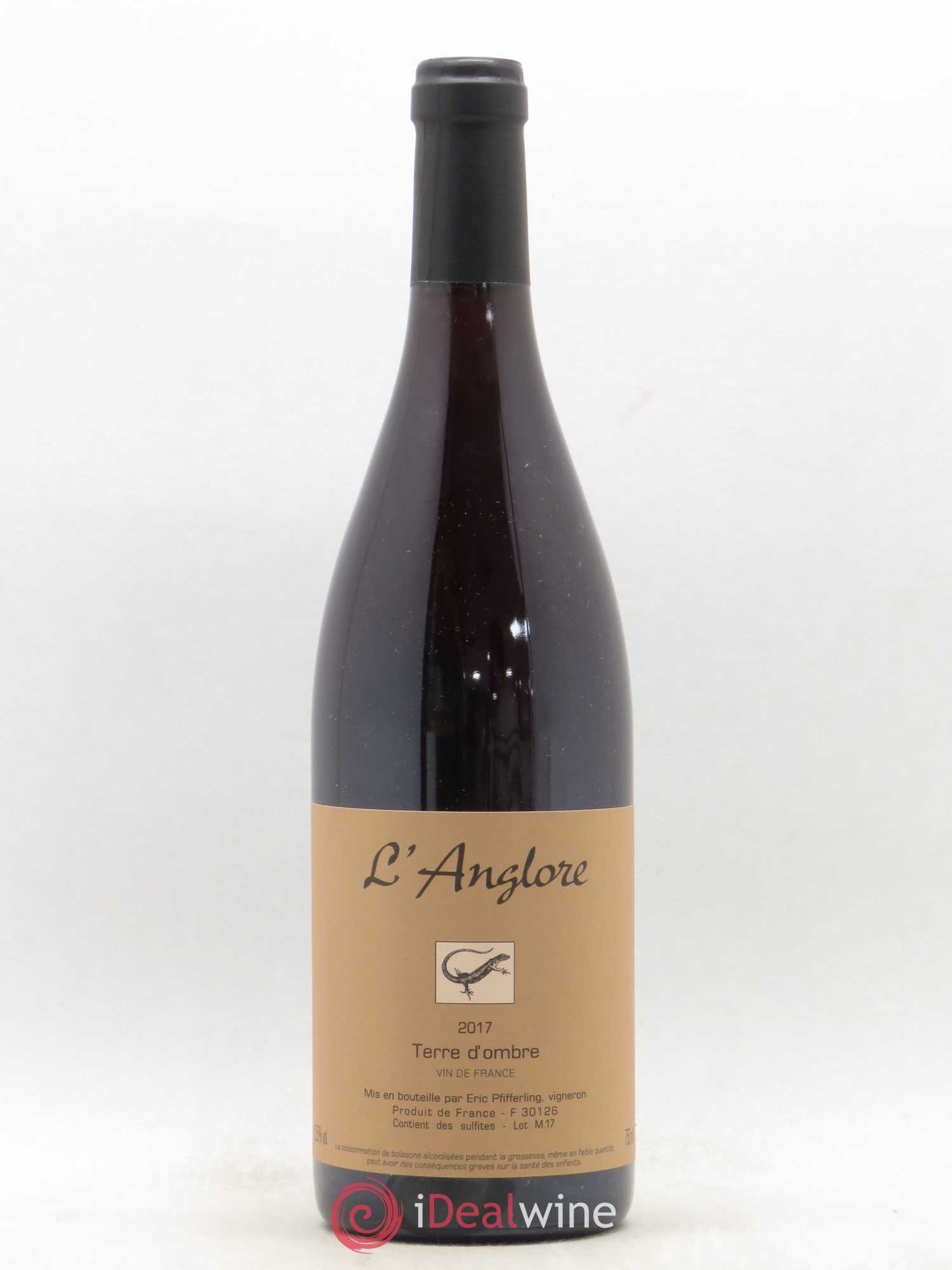 Vin de France Terre d'Ombre L'Anglore 2017 - Lot de 1 bouteille - 0
