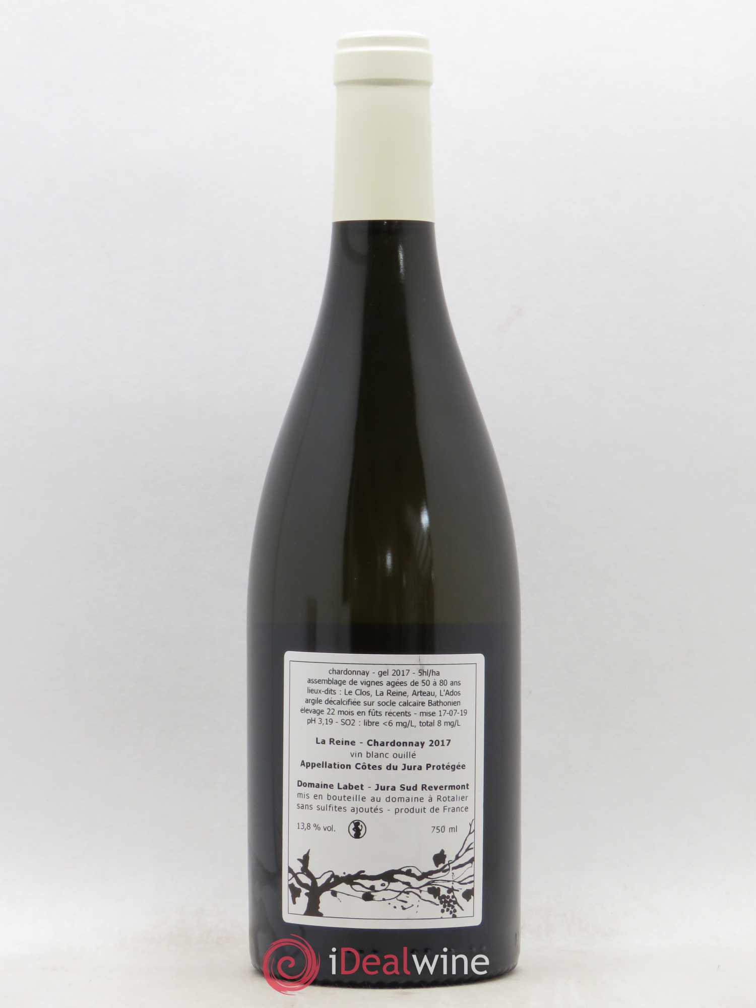 Côtes du Jura Chardonnay La Reine Romain - Julien - Charline Labet 2017 - Lot de 1 bouteille - 1