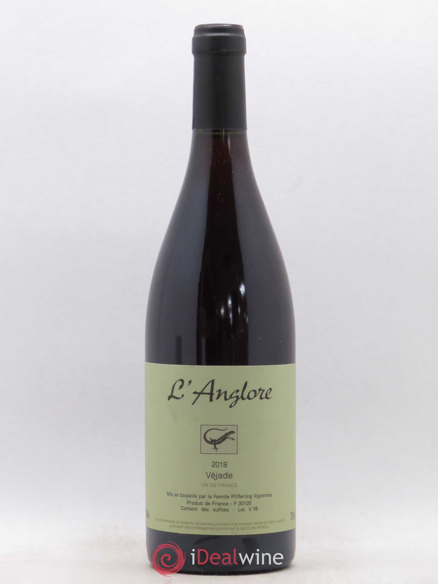 Vin de France Véjade L'Anglore 2018 - Lot de 1 bouteille - 0