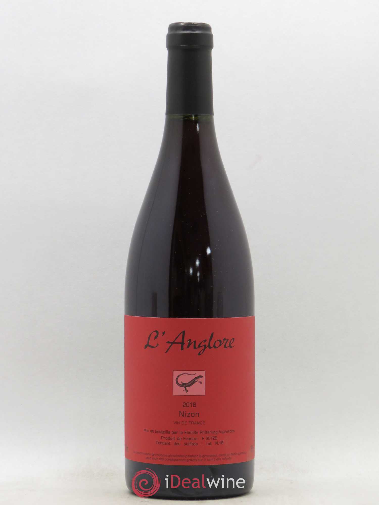 Vin de France Nizon L'Anglore 2018 - Lot de 1 bouteille - 0