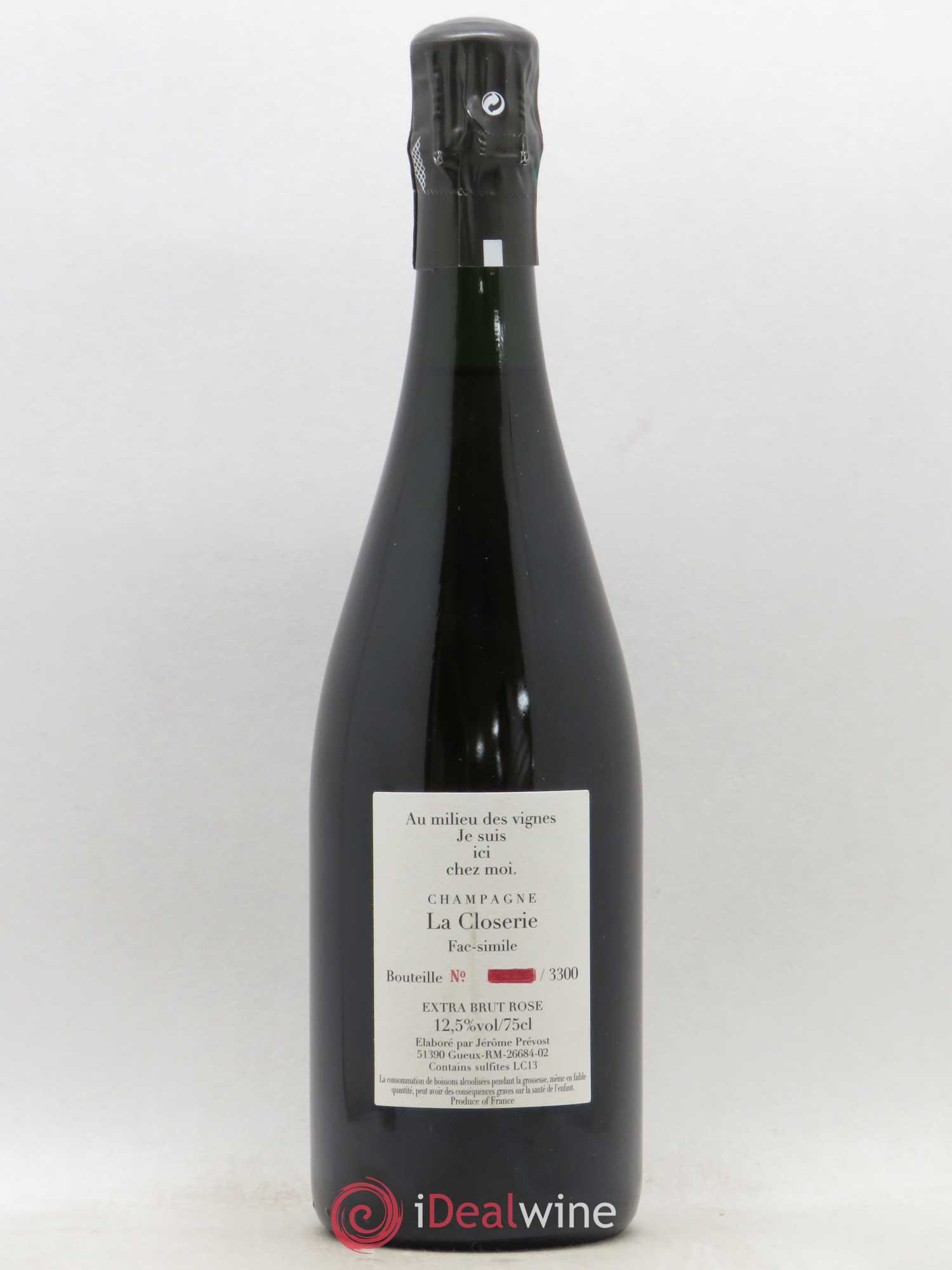 Champagne - Jerôme Prevost La Closerie Fac-Simile - Lot of 1 bottle - 1