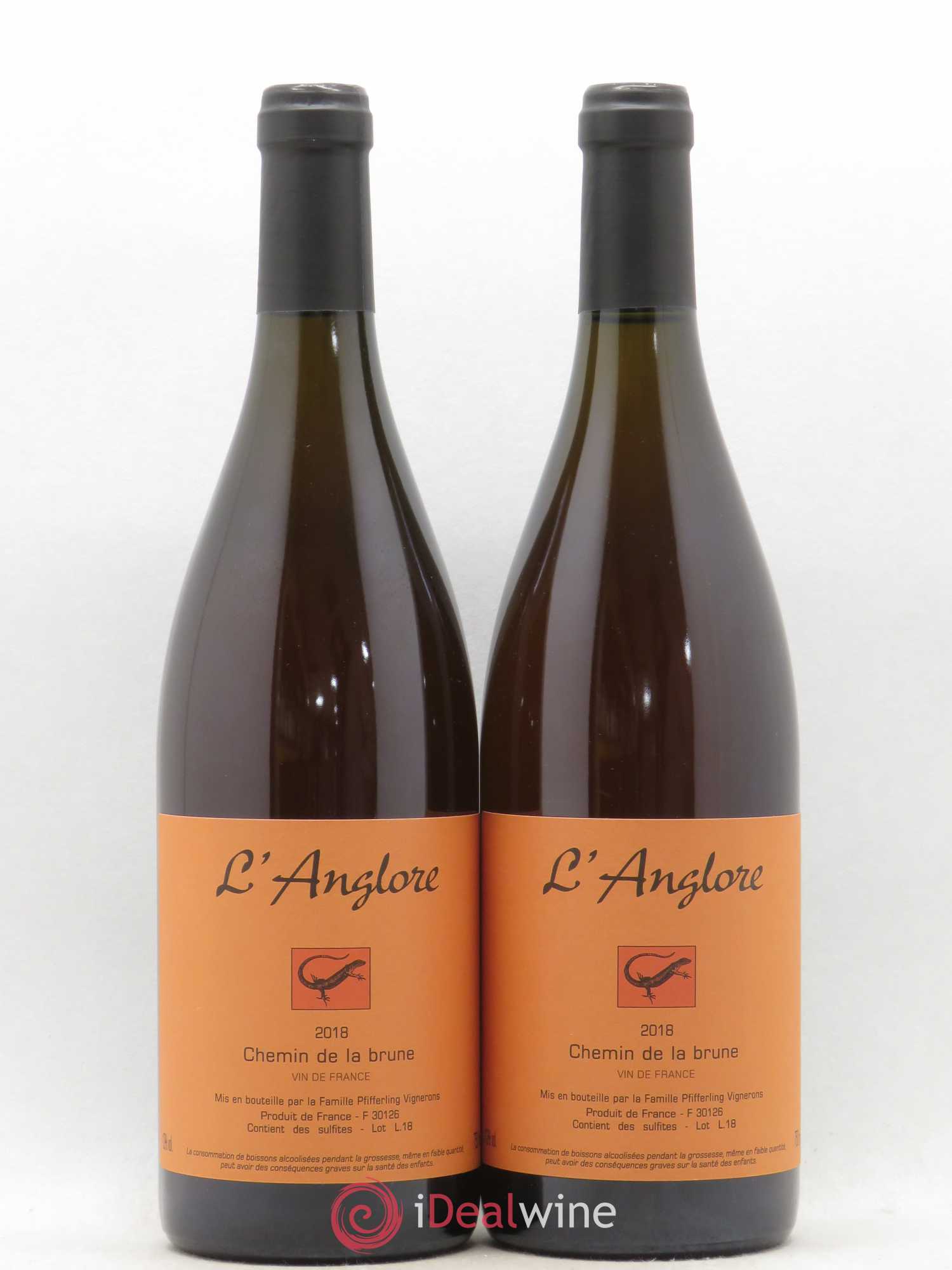 Vin de France Chemin de la brune L'Anglore 2018 - Lot de 2 bouteilles - 0