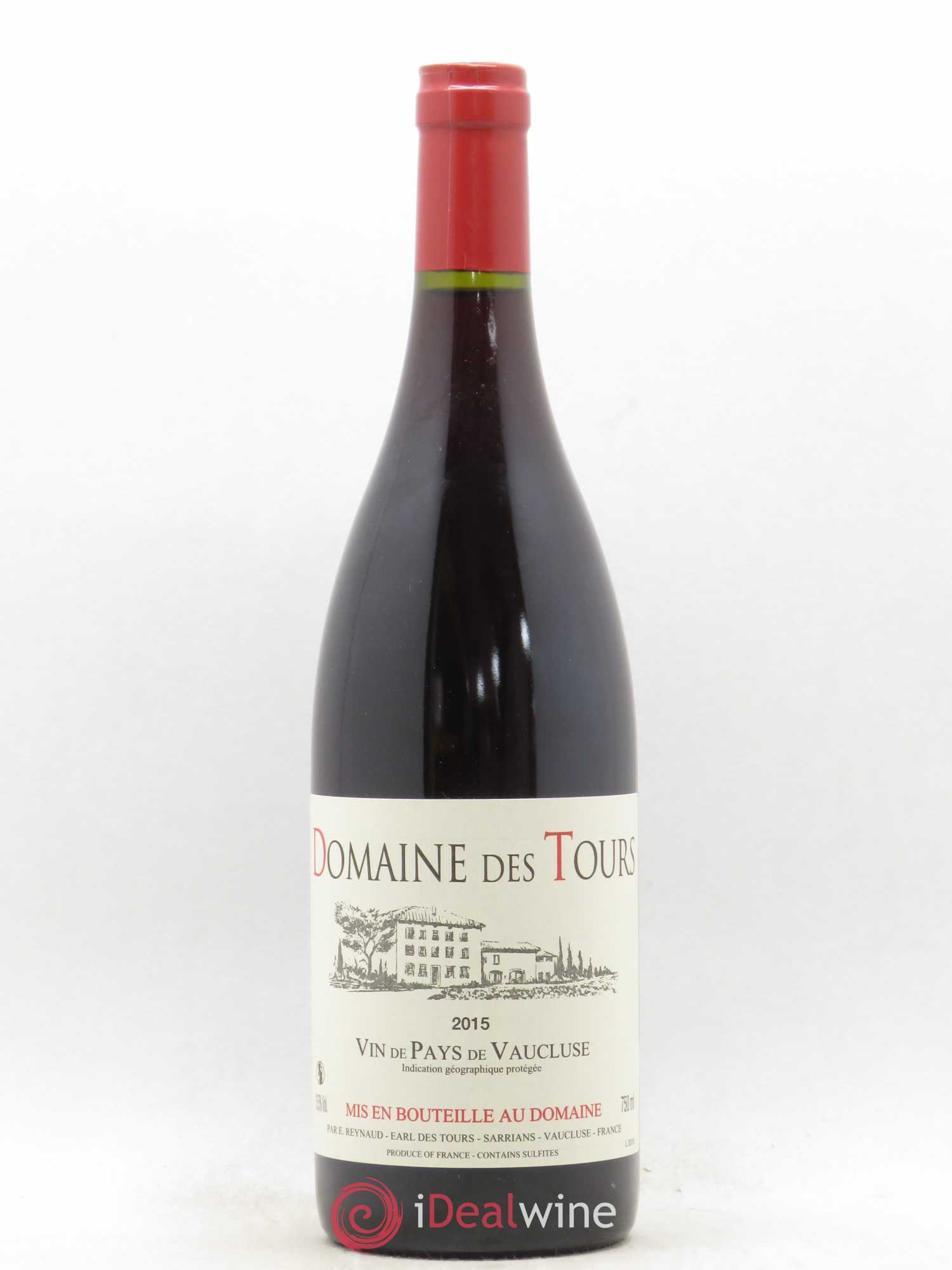 Vaucluse (Vin de Pays de Vaucluse) Domaine des Tours Emmanuel Reynaud 2015 - Lot de 1 bouteille - 0