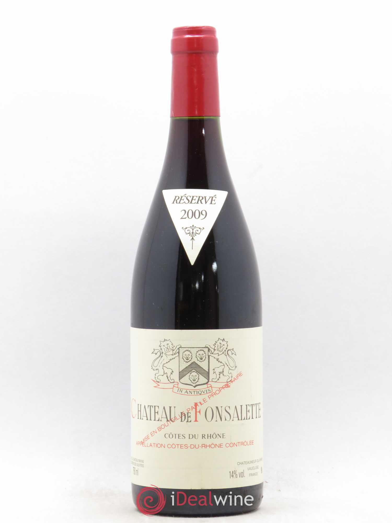 Côtes-du-Rhône Château de Fonsalette Emmanuel Reynaud 2009 - Lot de 1 bouteille - 0