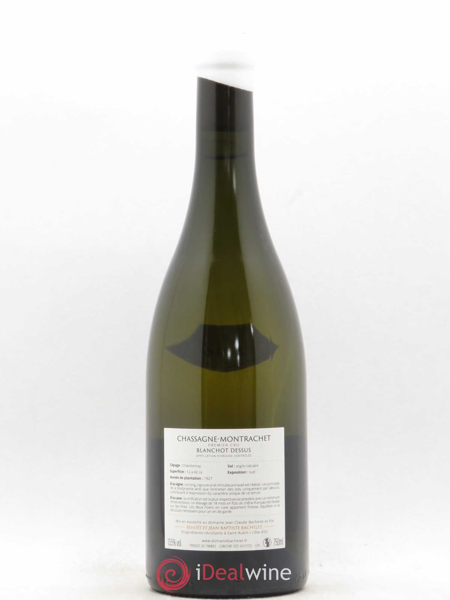 Chassagne-Montrachet 1er Cru Blanchot Dessus Jean-Claude Bachelet (Domaine) 2016 - Lot de 1 bouteille - 1