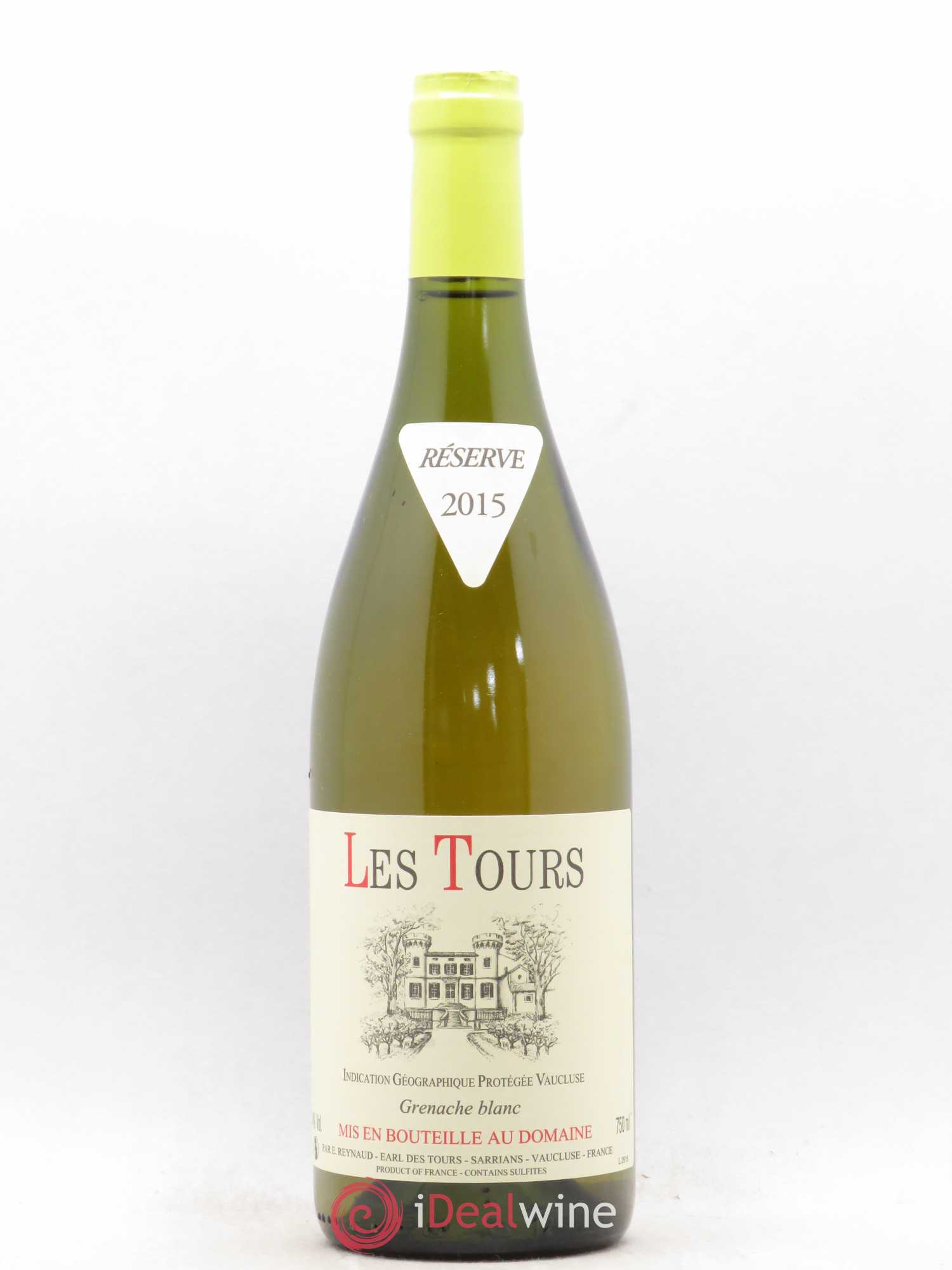 Vaucluse (Vin de Pays de Vaucluse) Les Tours Grenache Blanc Emmanuel Reynaud 2015 - Lot de 1 bouteille - 0