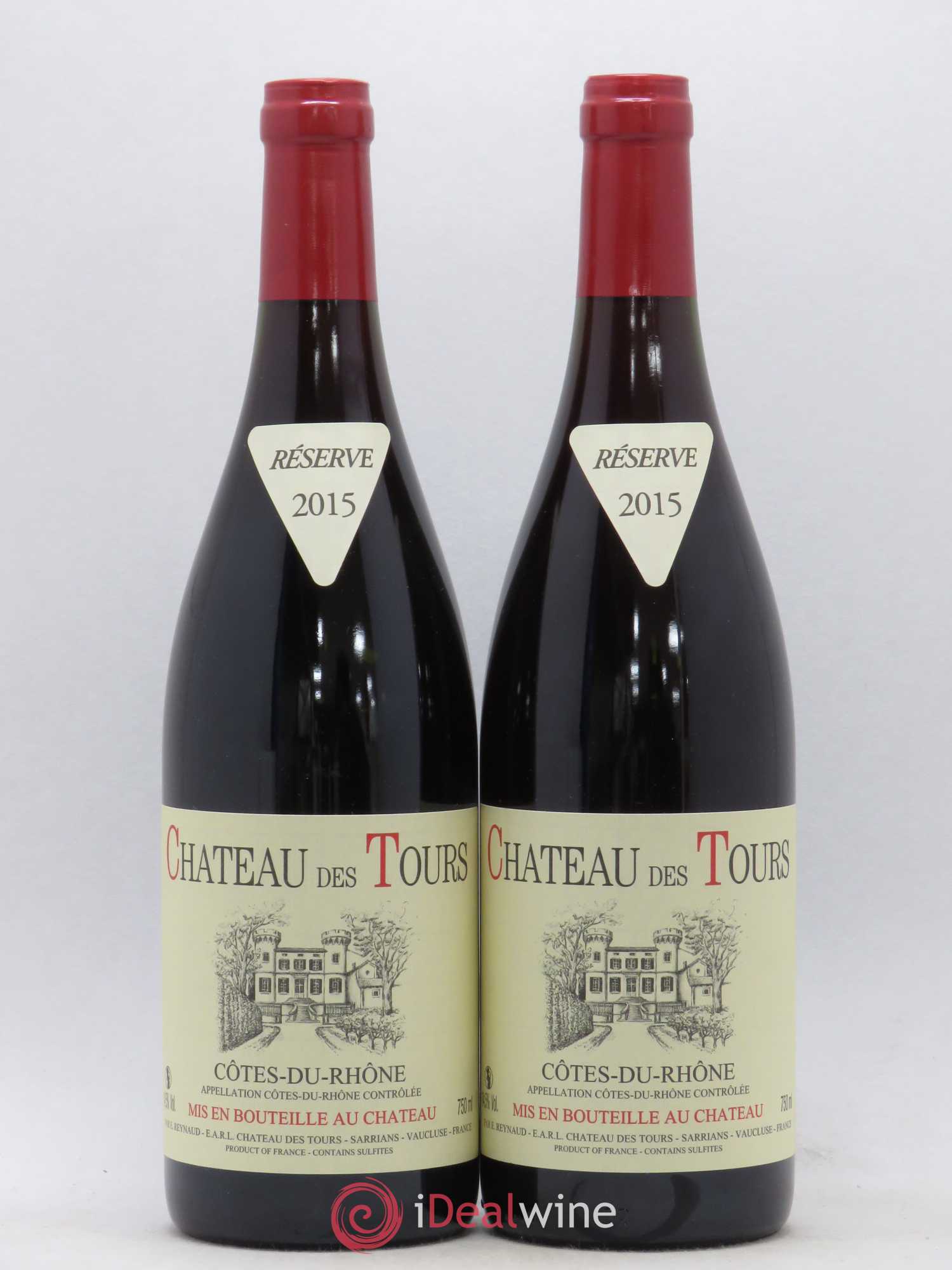 Côtes-du-Rhône Château des Tours Emmanuel Reynaud 2015 - Lot de 2 bouteilles - 0